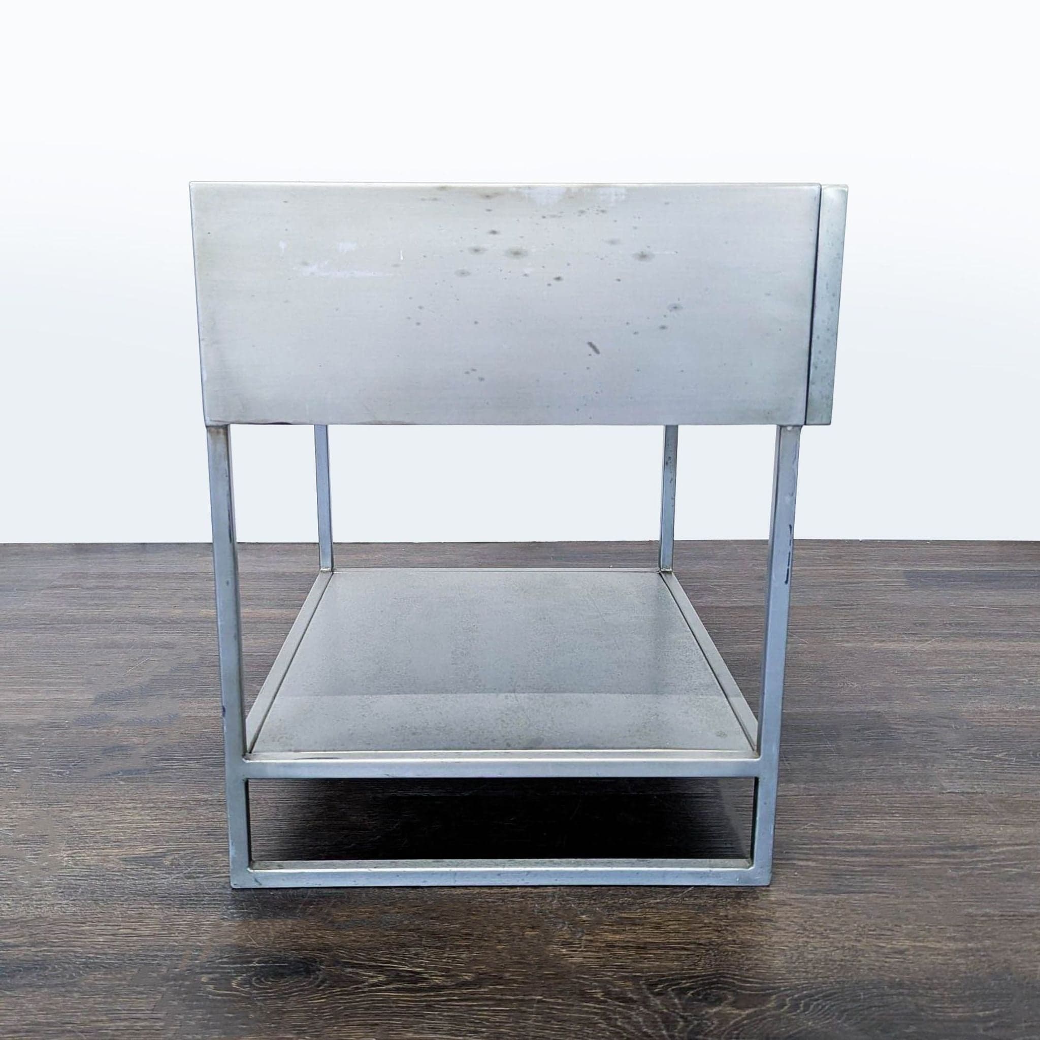 CB2 Proof One Drawer Metal Nightstand with Shelf - Thumbnail 5