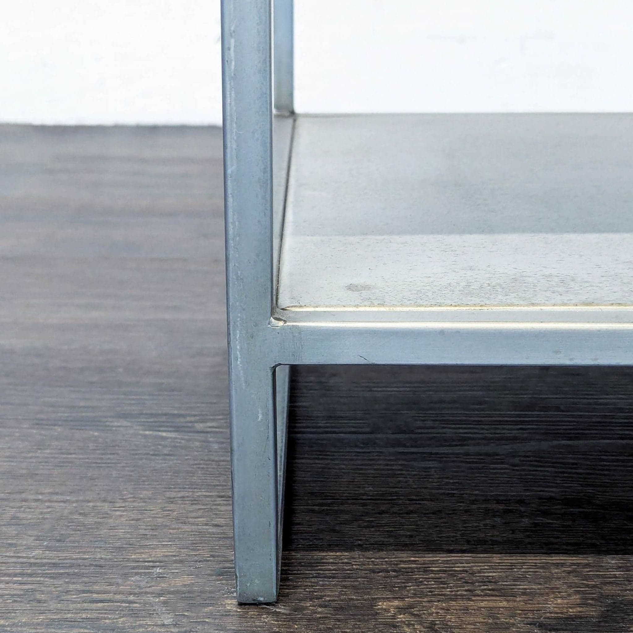 CB2 Proof One Drawer Metal Nightstand with Shelf - Thumbnail 7