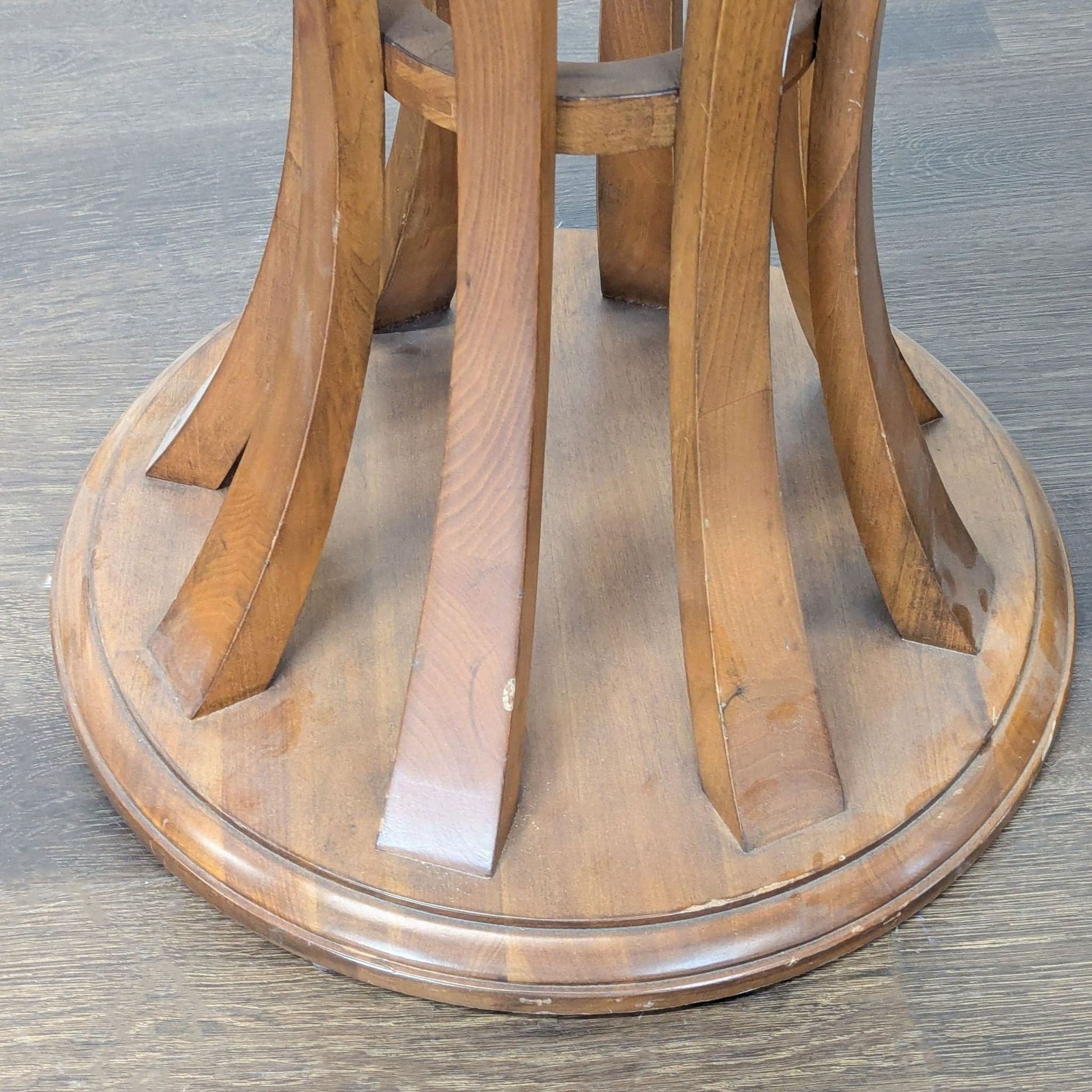 Crate & Barrel Round Wood End Table - Thumbnail 3