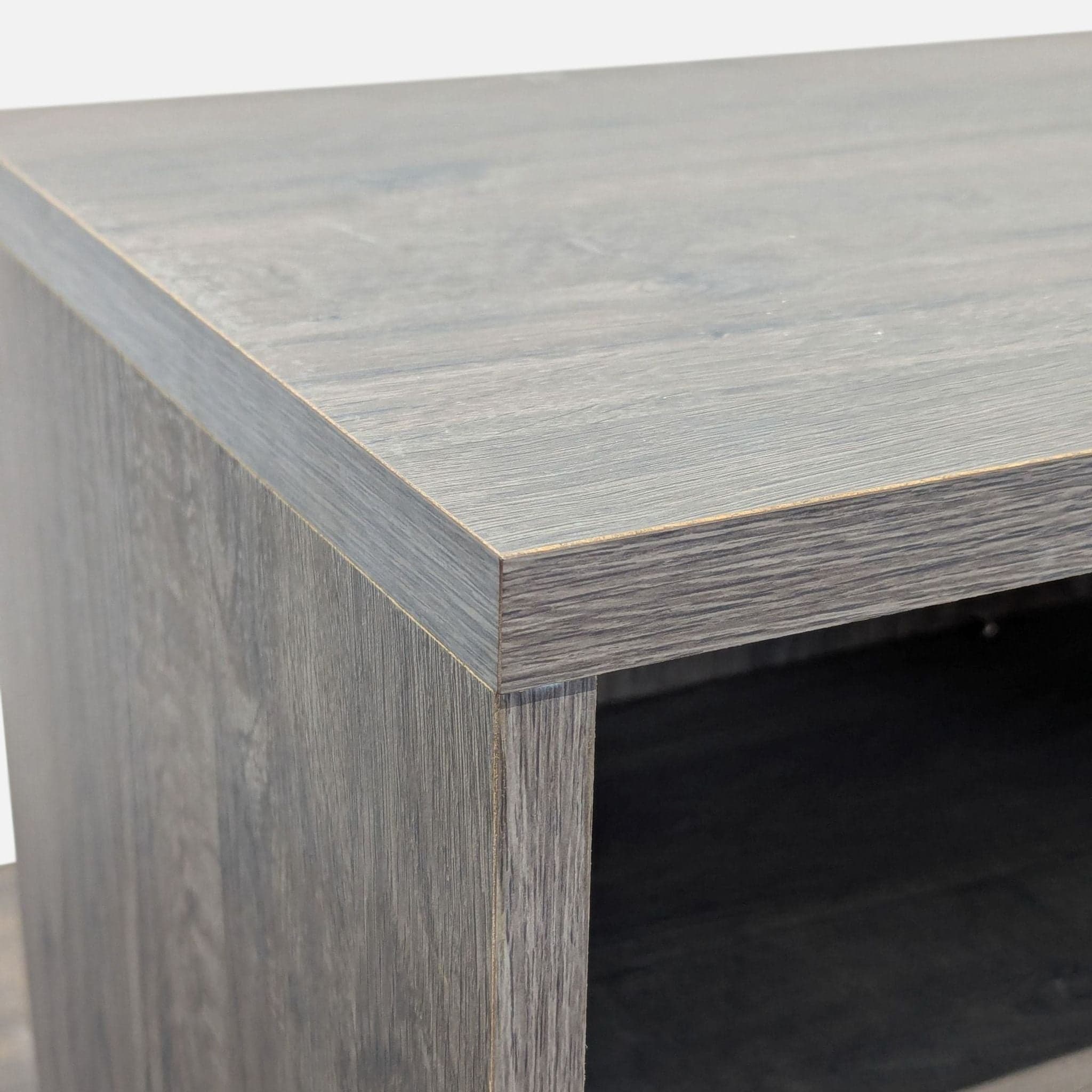 One Drawer Open Shelf Nightstand - Thumbnail 5