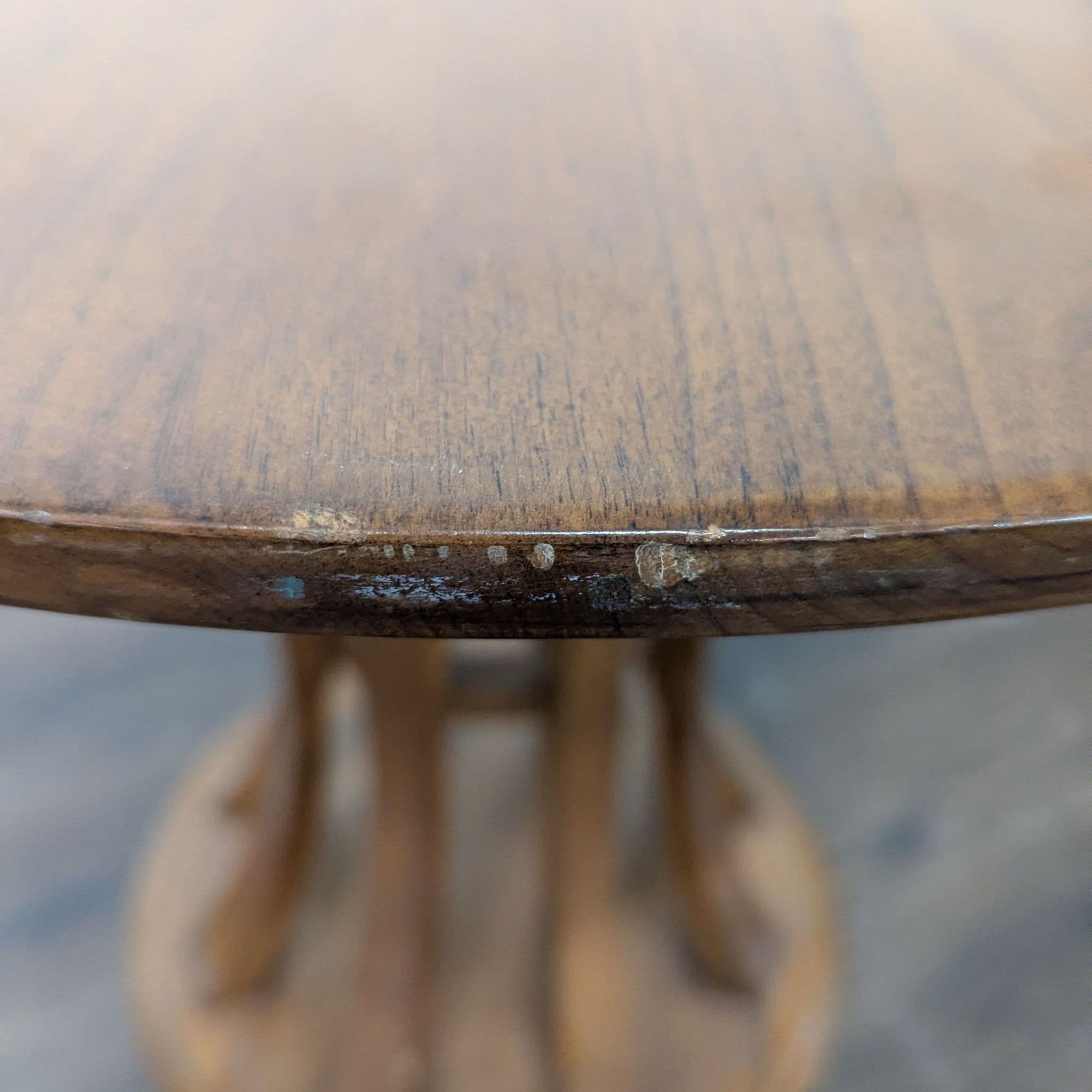 Crate & Barrel Round Wood End Table - Thumbnail 5
