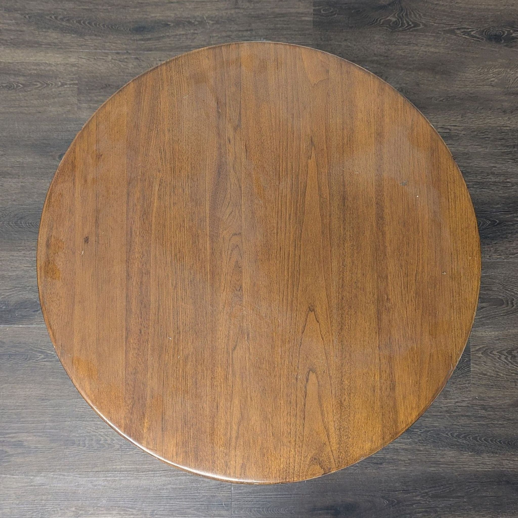 Crate & Barrel Round Wood End Table - Thumbnail 2
