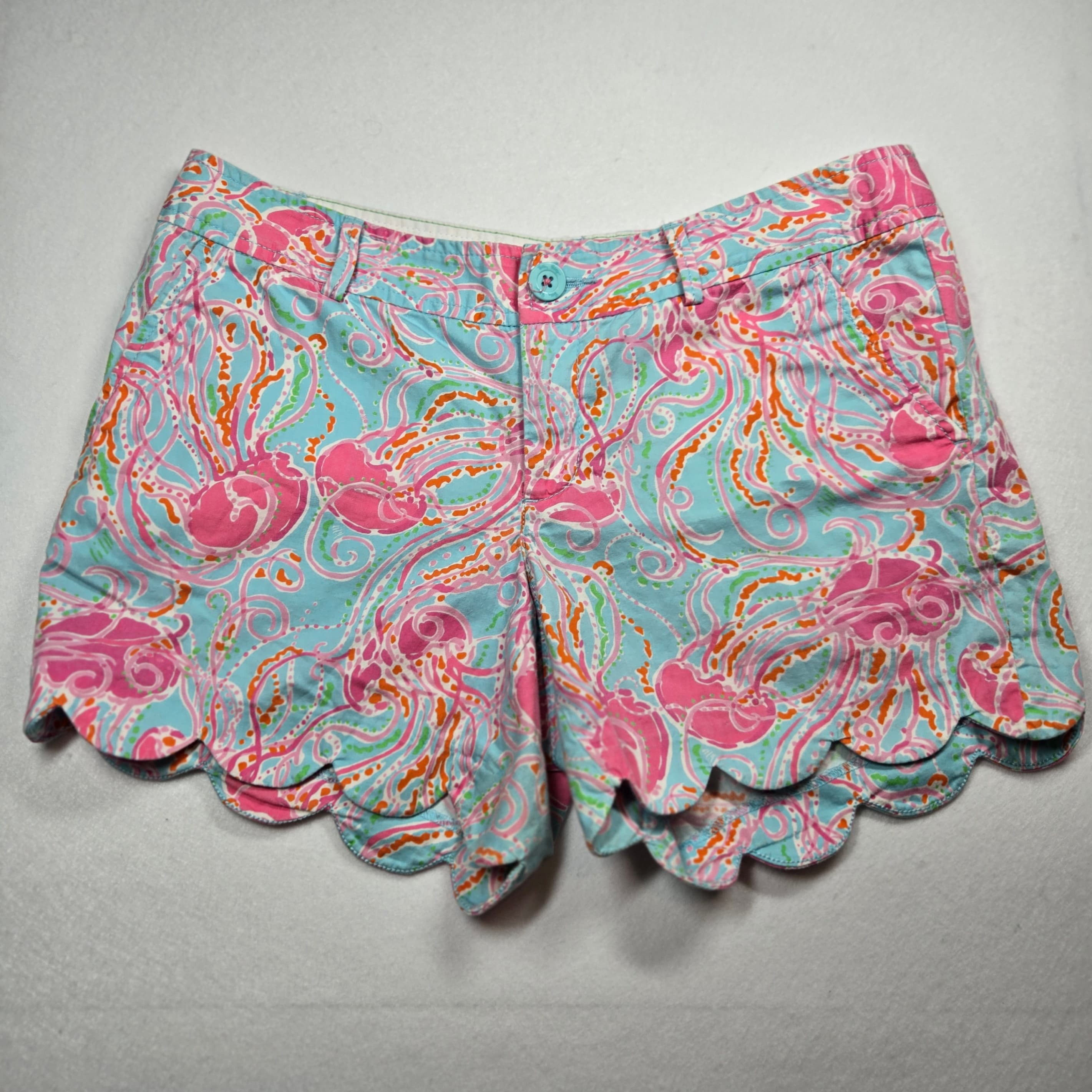 Lily Pulitzer Scalloped Hem Shorts Size 6