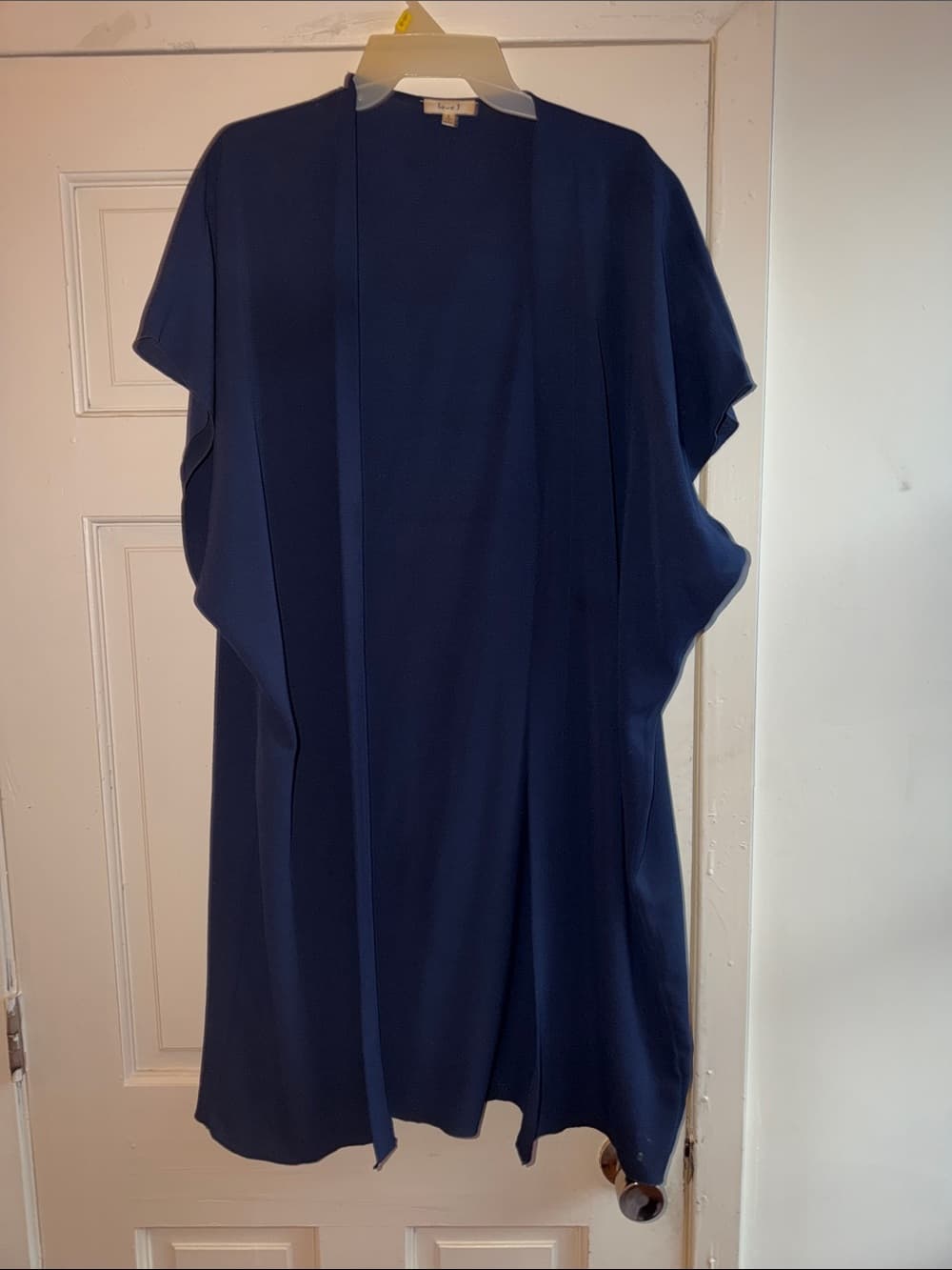 love J Navy Open Front Draped Women’s Top - Thumbnail 2