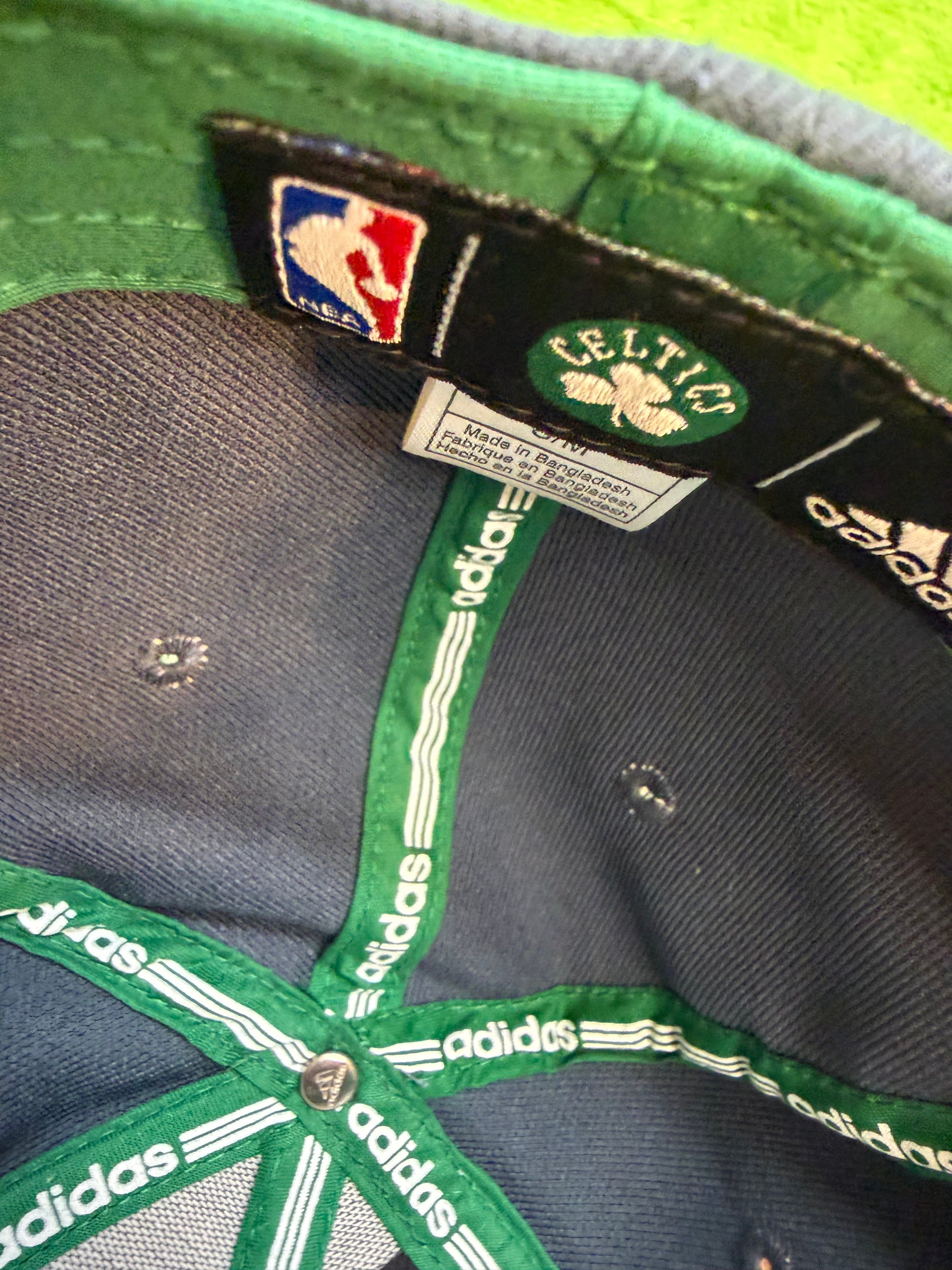 Adidas Boston Celtics NBA Practice FlexFit Cap S/M Gray Green Unworn - Thumbnail 4