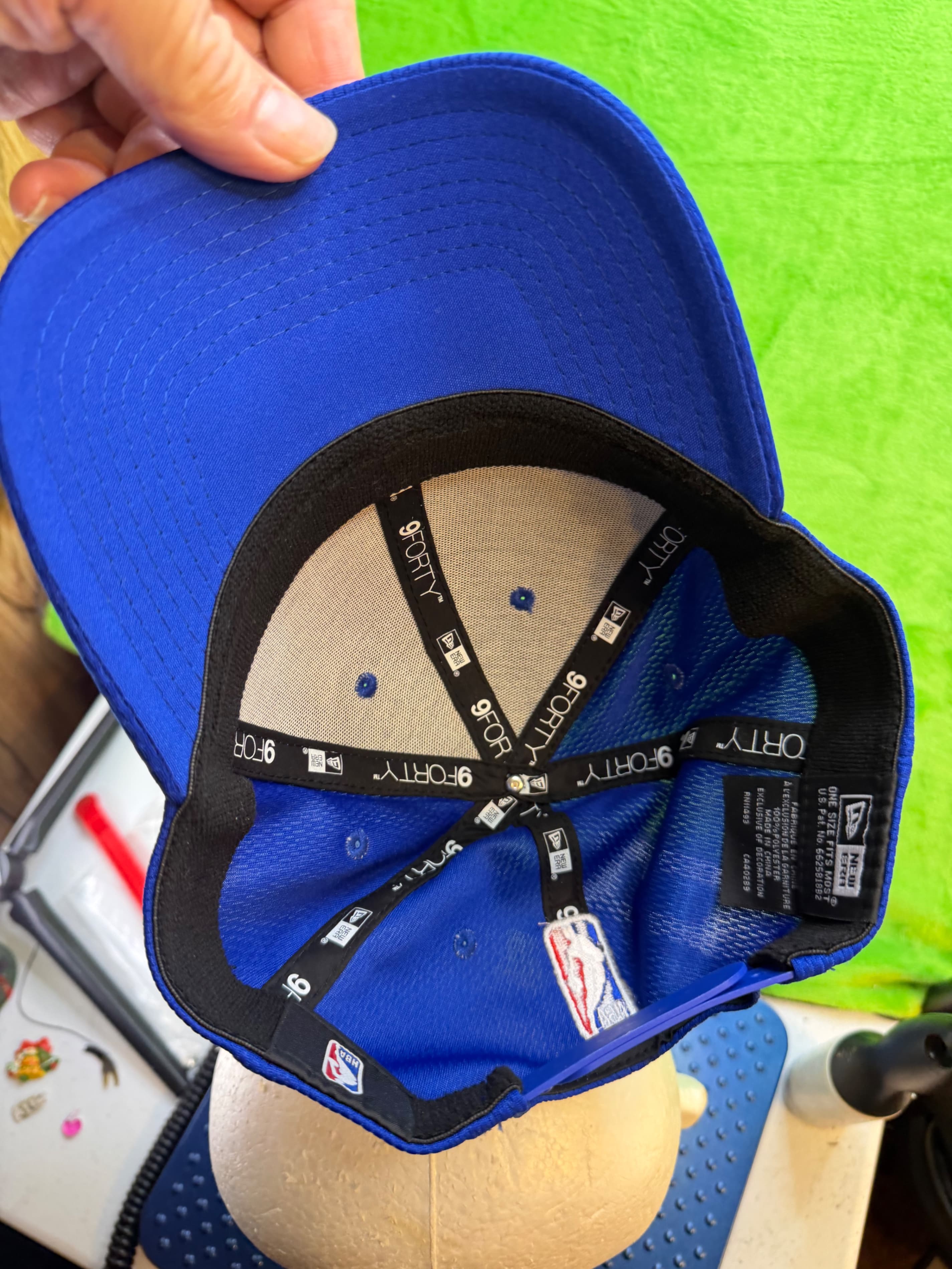 New Era Philadelphia 76ers 9FORTY Adjustable Cap OSFA Royal Blue Unworn - Thumbnail 5