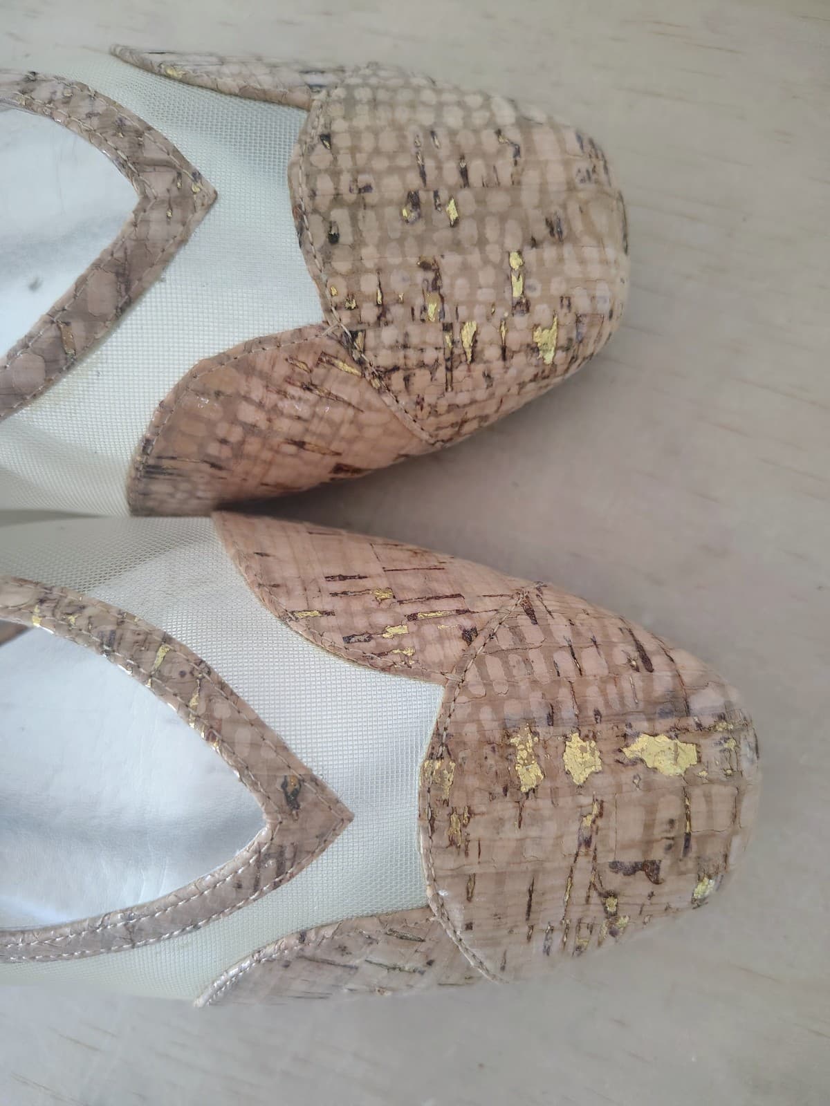 *NEW* ROS HOMMERSON Sheer Leather Shimmer Flats: sz 13m - Thumbnail 3