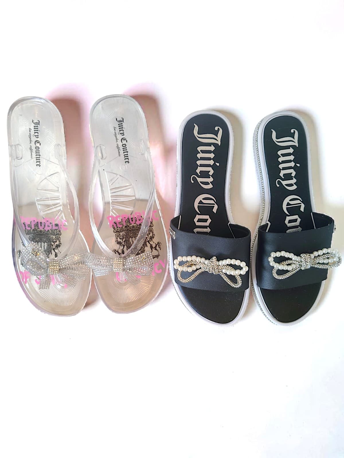 2pc JUICY COUTURE Sandals Bundle: sz 9 - Thumbnail 2