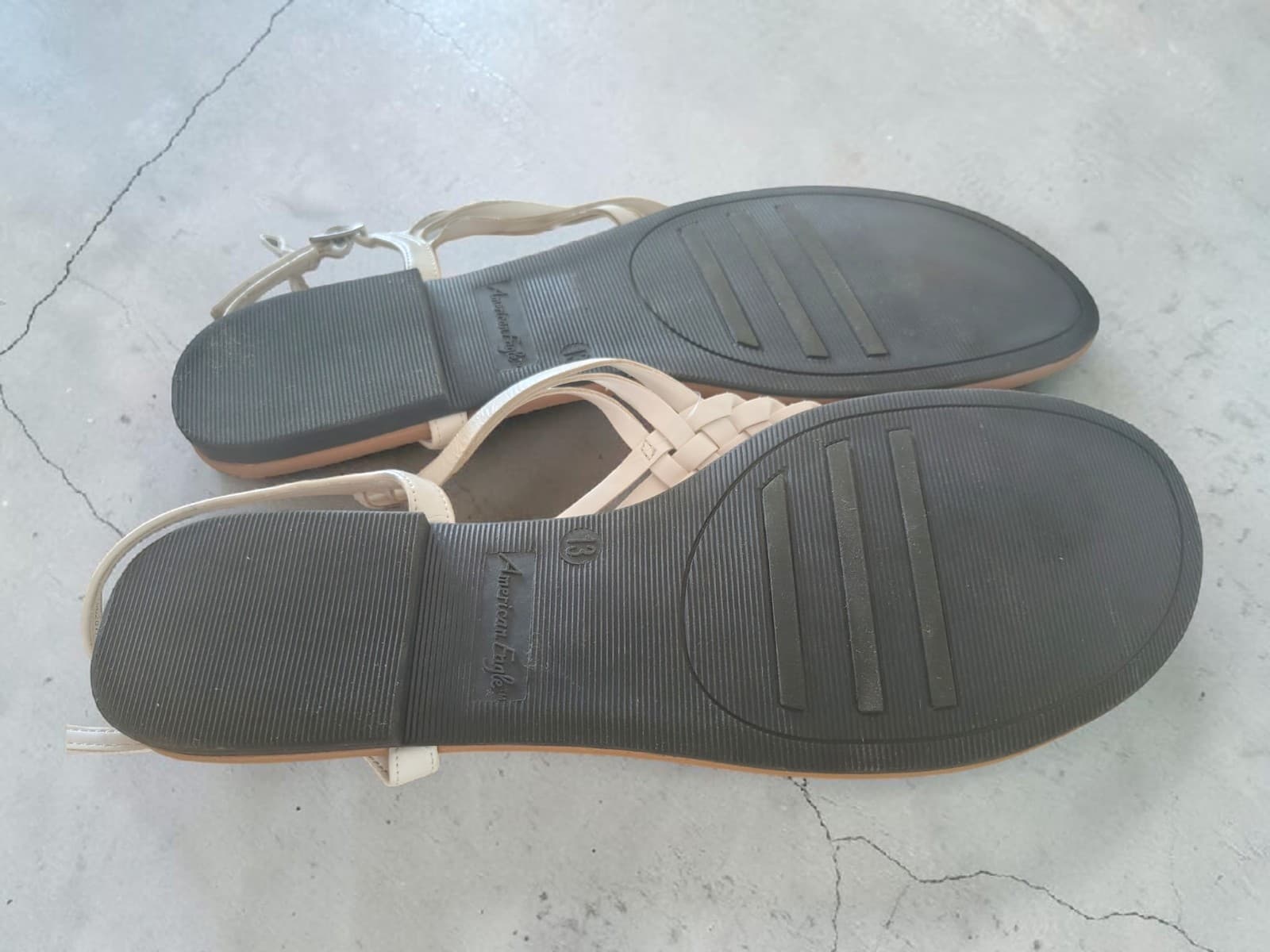 AMERICAN EAGLE Braided Leather Sandals: sz 13 - Thumbnail 4