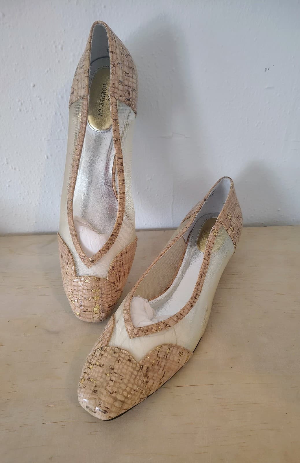 *NEW* ROS HOMMERSON Sheer Leather Shimmer Flats: sz 13m - Thumbnail 2