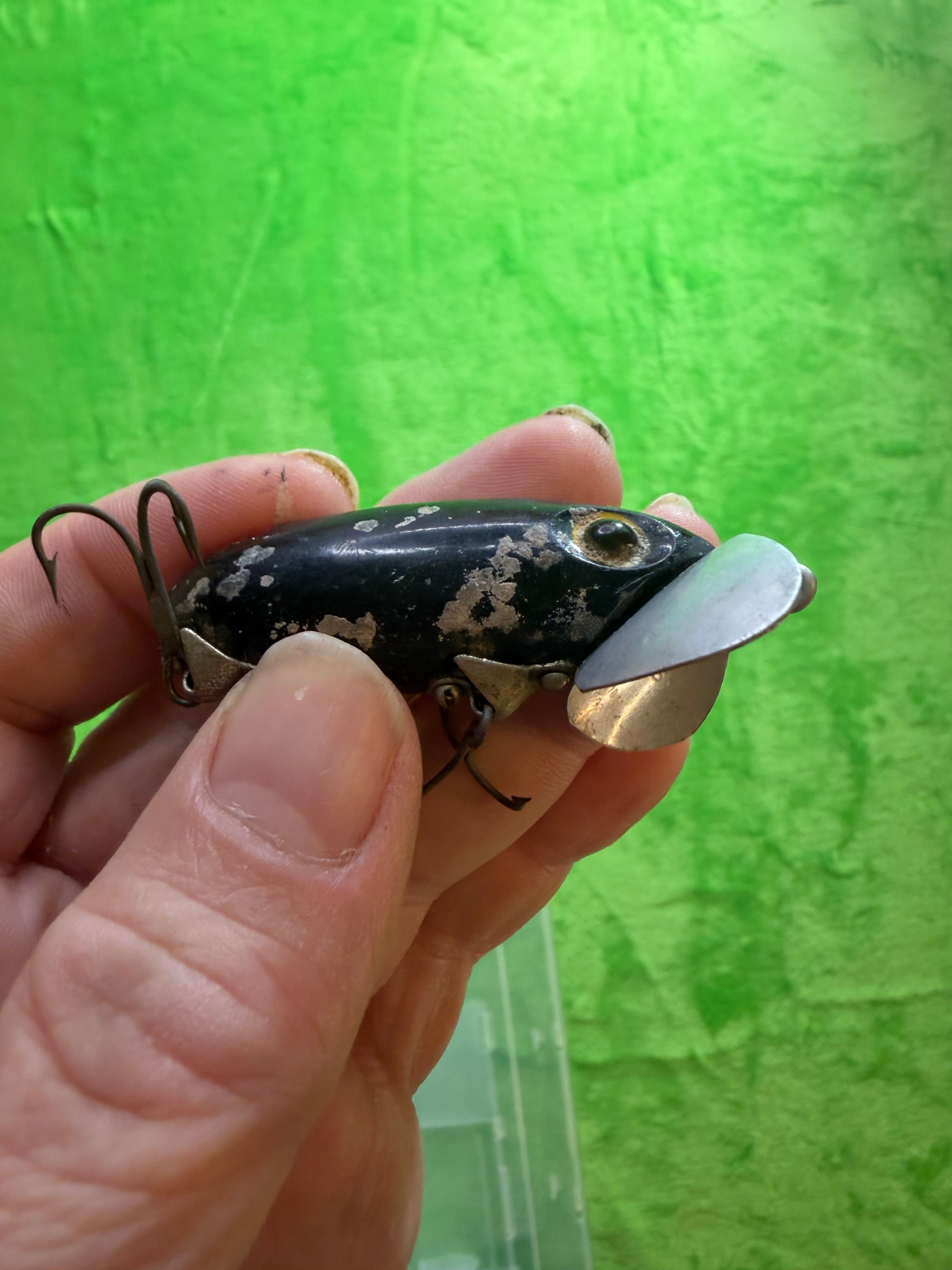 Vtg Fishing Lure Lot 5 Arbogast Jitterbug Arbo-Gaster Heddon 1940s-70s - Thumbnail 2