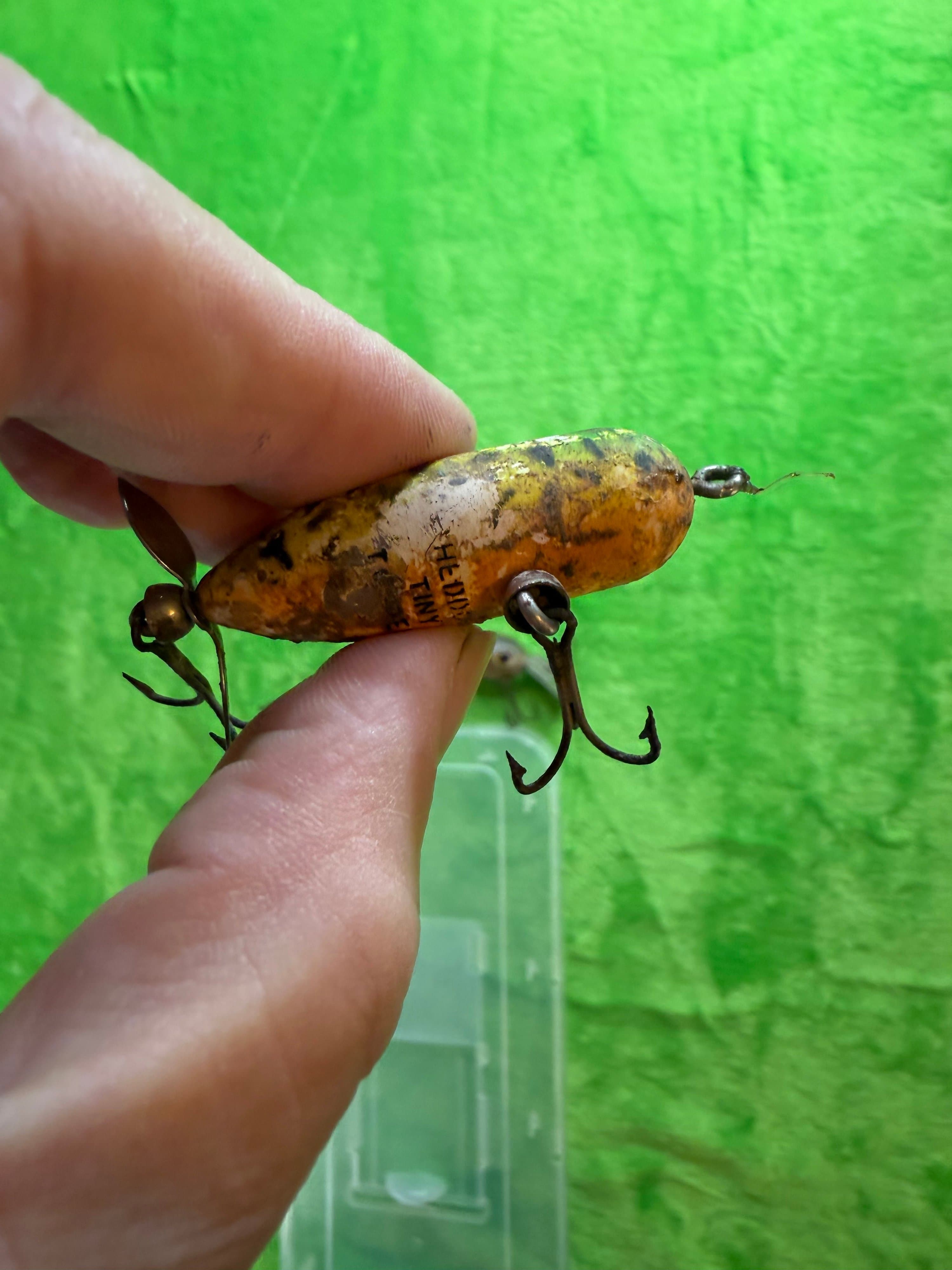 Vtg Fishing Lure Lot 5 Arbogast Jitterbug Arbo-Gaster Heddon 1940s-70s - Thumbnail 5