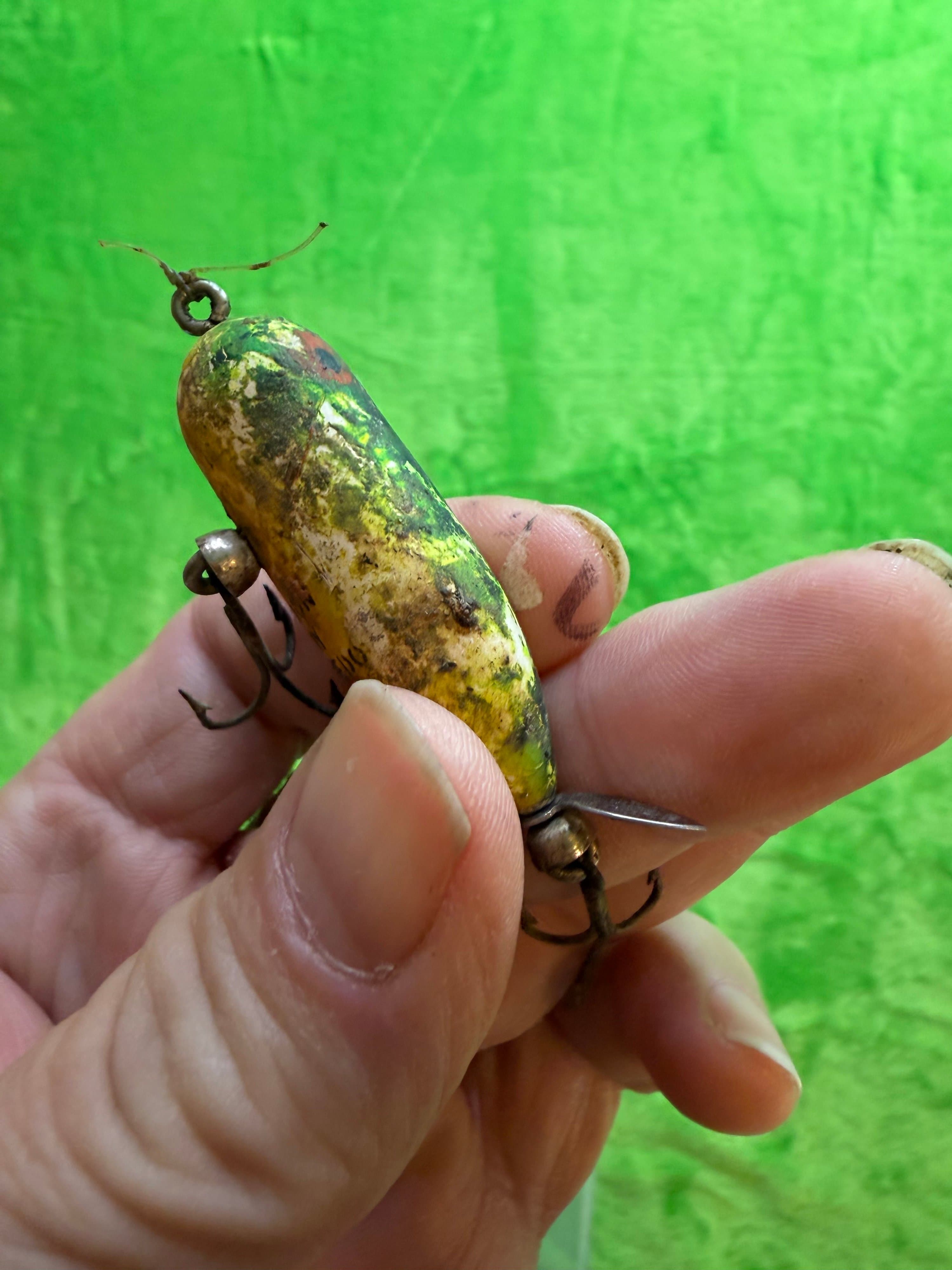 Vtg Fishing Lure Lot 5 Arbogast Jitterbug Arbo-Gaster Heddon 1940s-70s - Thumbnail 6