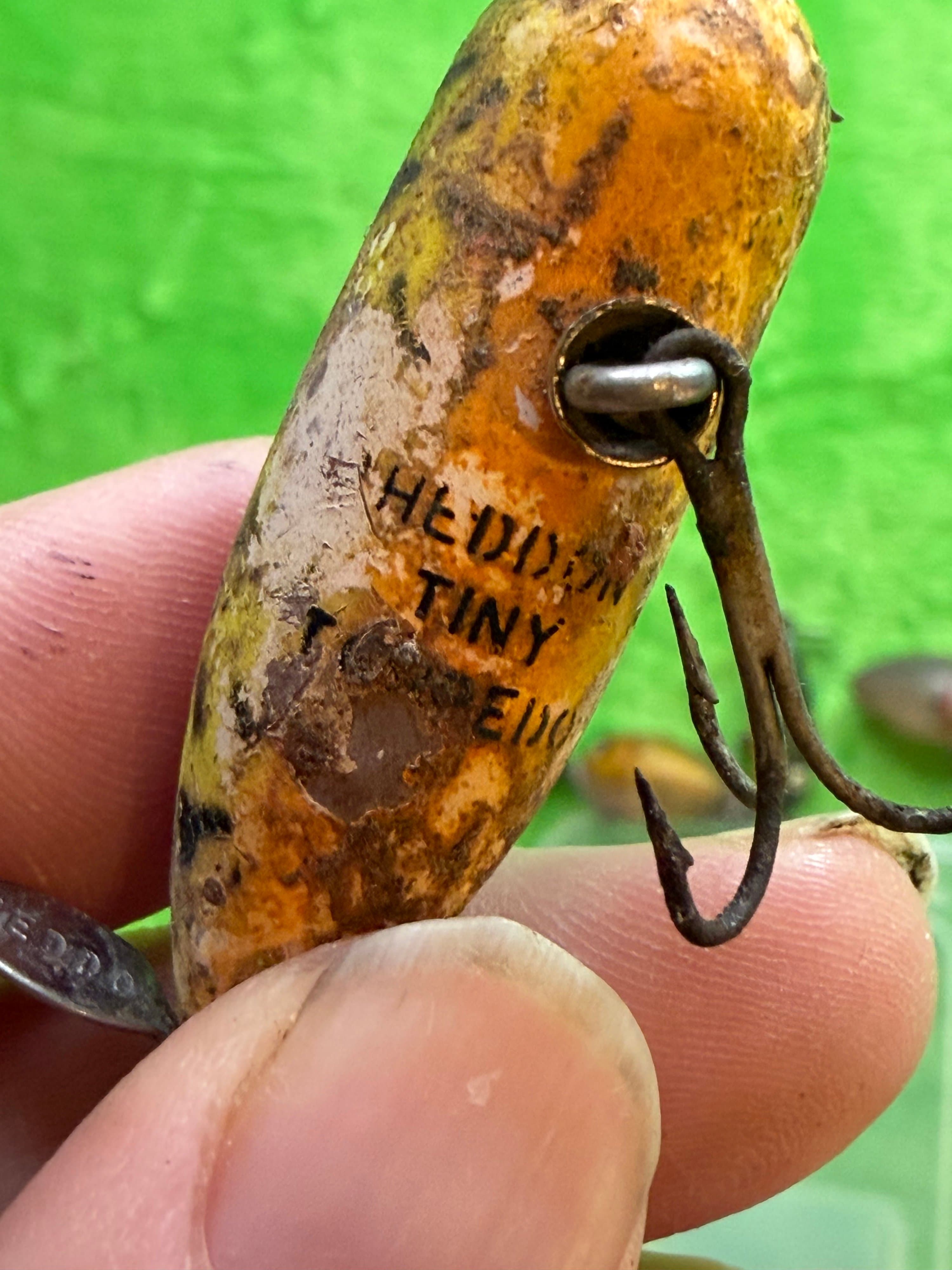 Vtg Fishing Lure Lot 5 Arbogast Jitterbug Arbo-Gaster Heddon 1940s-70s - Thumbnail 8
