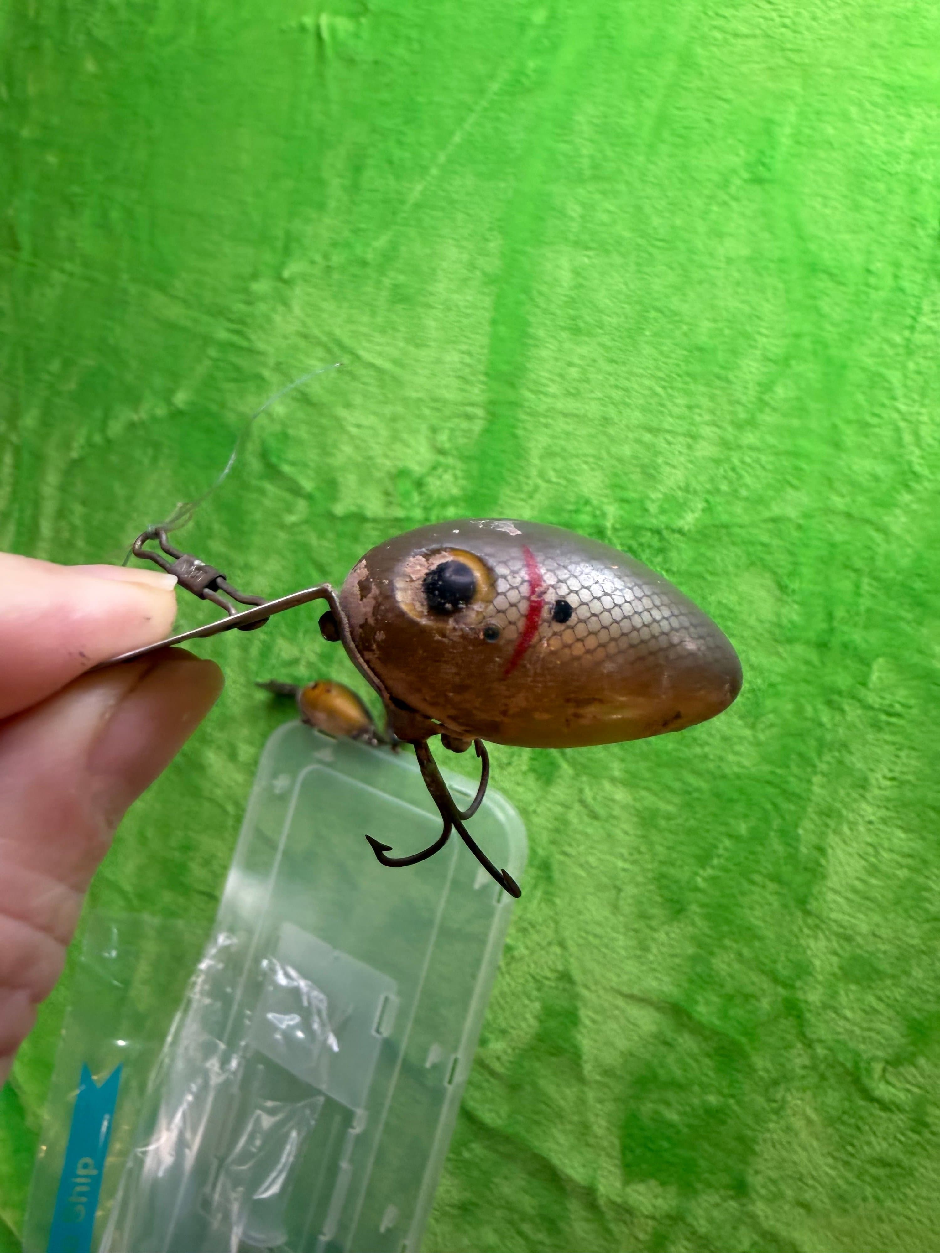 Vtg Fishing Lure Lot 5 Arbogast Jitterbug Arbo-Gaster Heddon 1940s-70s - Thumbnail 9