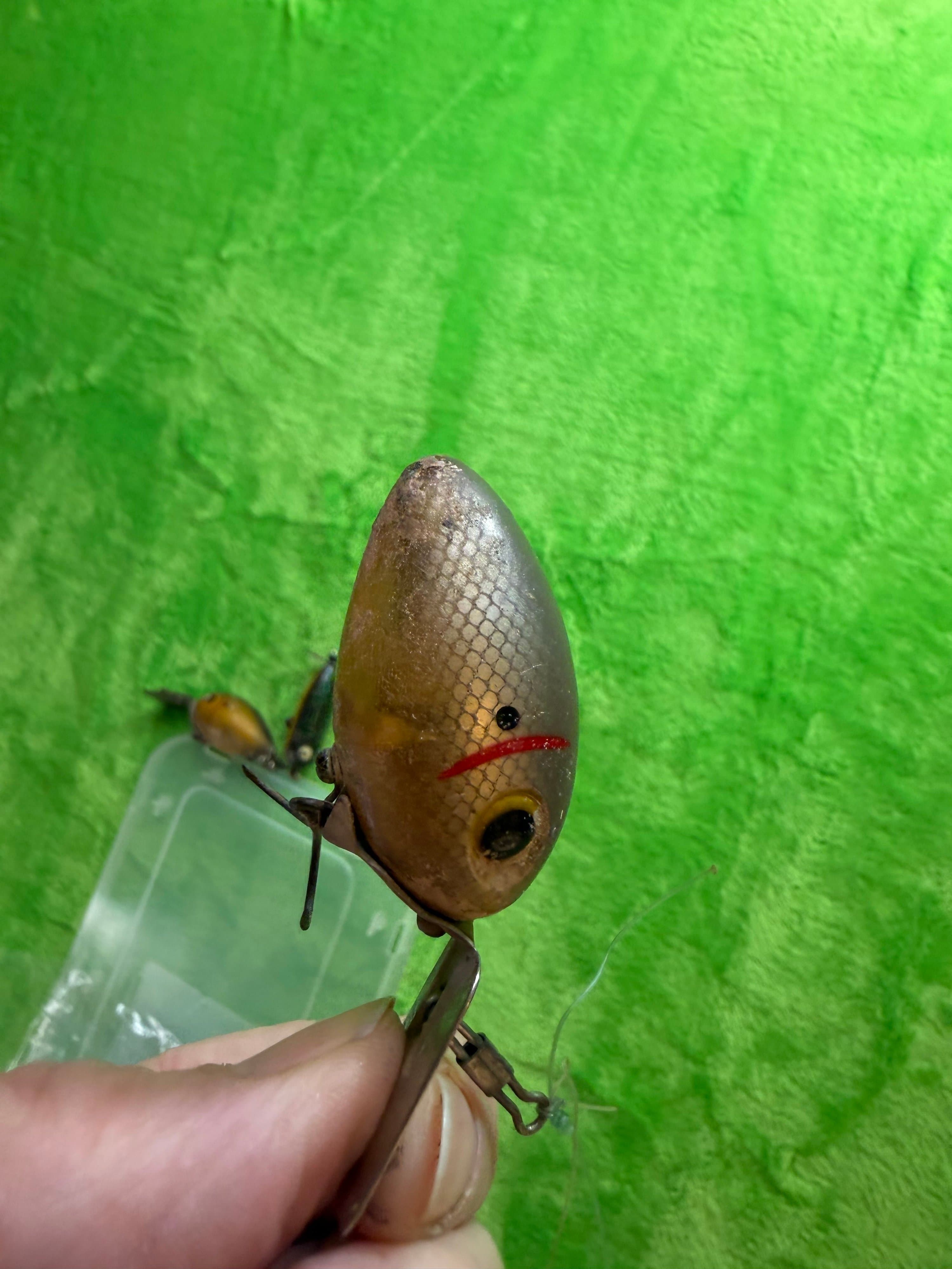 Vtg Fishing Lure Lot 5 Arbogast Jitterbug Arbo-Gaster Heddon 1940s-70s - Thumbnail 10