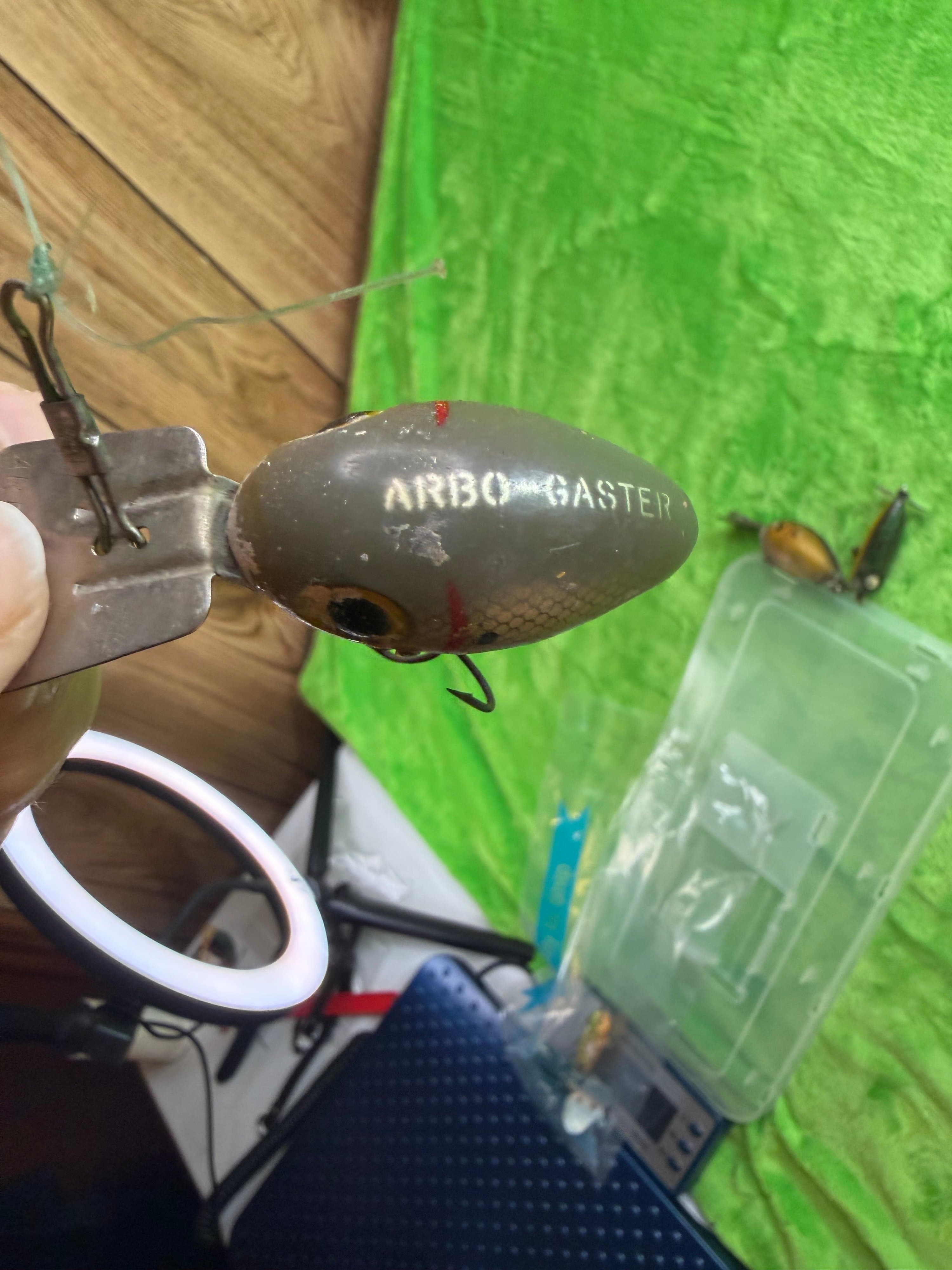 Vtg Fishing Lure Lot 5 Arbogast Jitterbug Arbo-Gaster Heddon 1940s-70s - Thumbnail 12