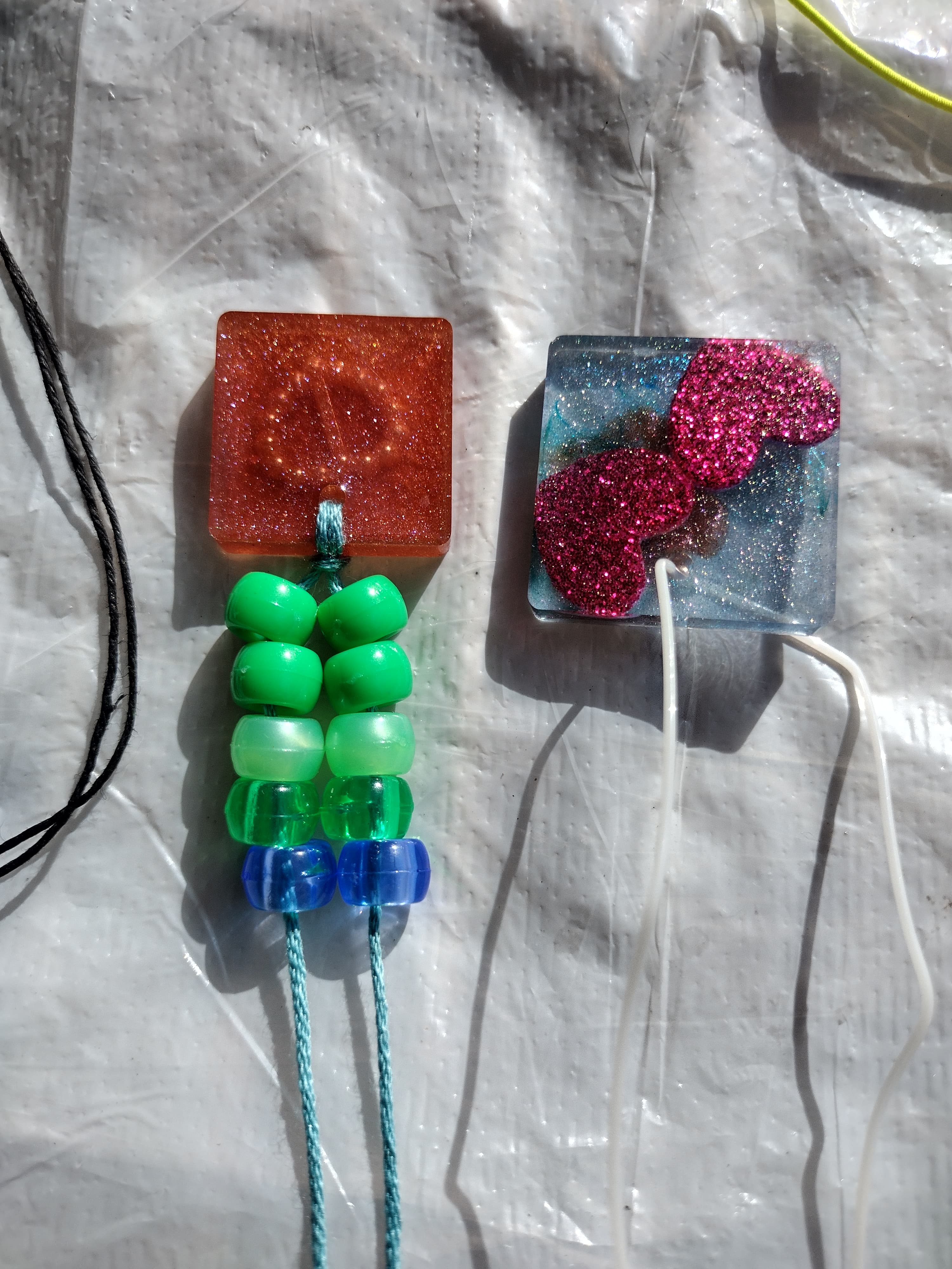 Handmade Resin Cute Themed Pendant Necklace - Thumbnail 4