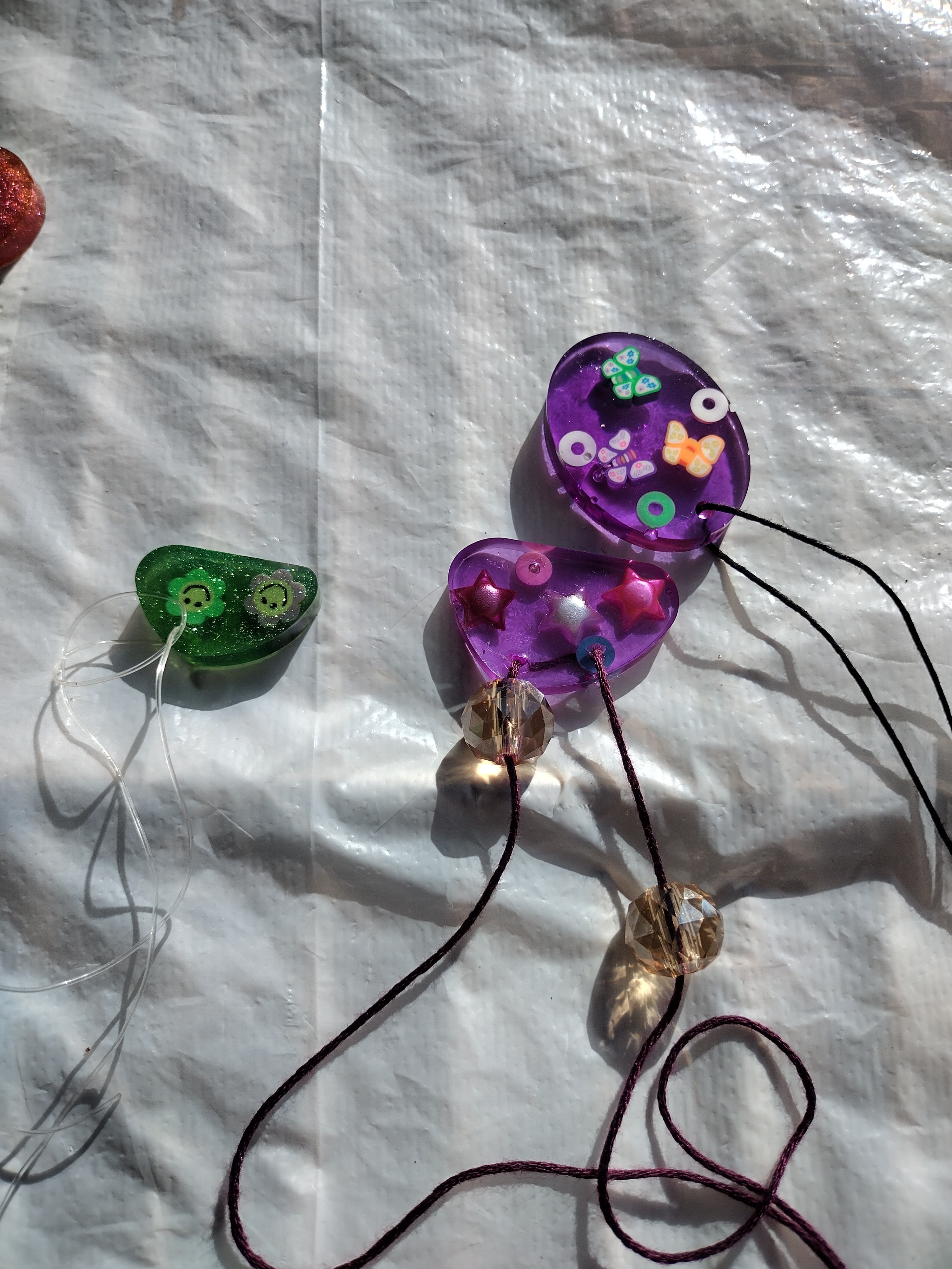 Handmade Resin Cute Themed Pendant Necklace - Thumbnail 3