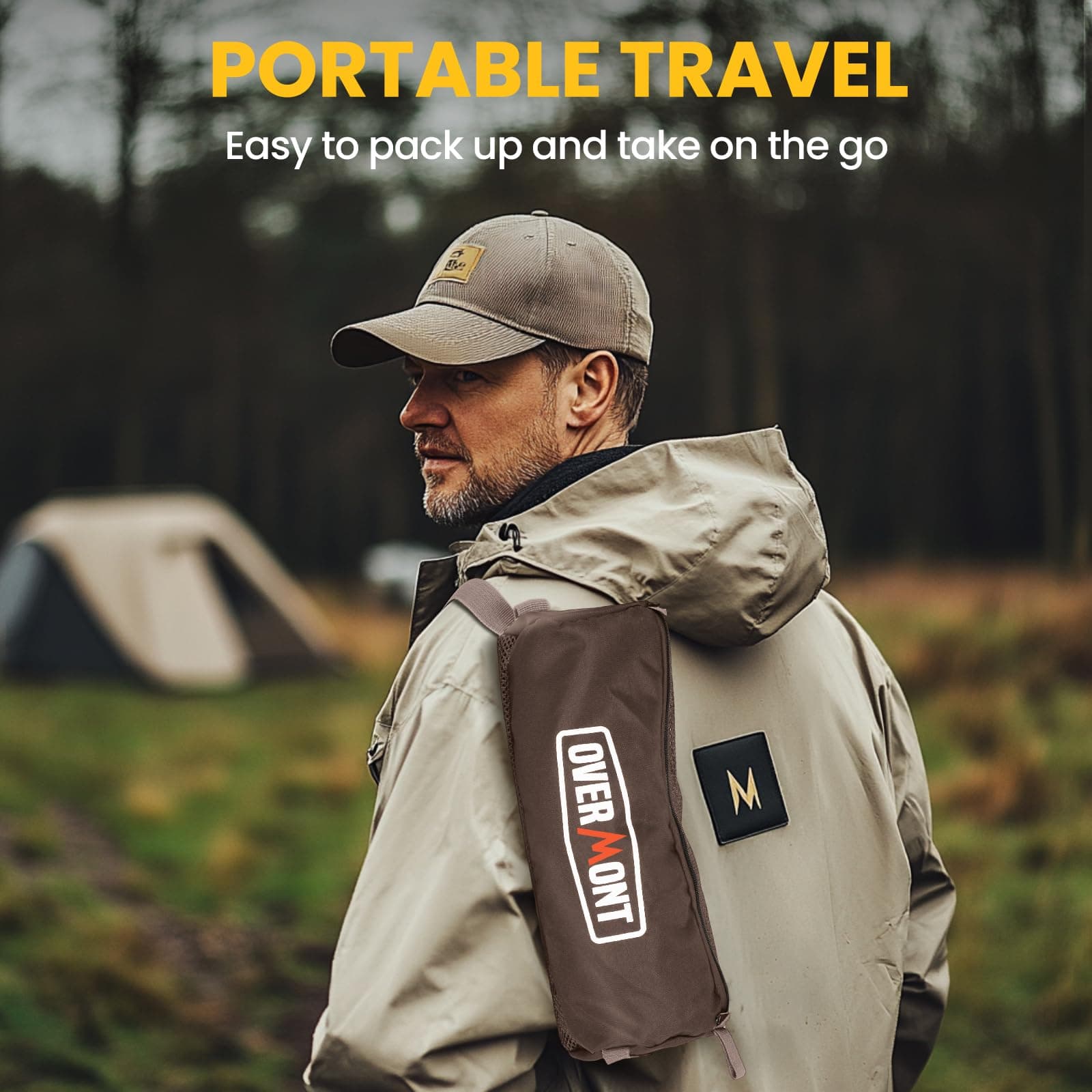 Overmont Ultralight Portable Camping Chair- Lightweight Folding Backpacking - Thumbnail 6