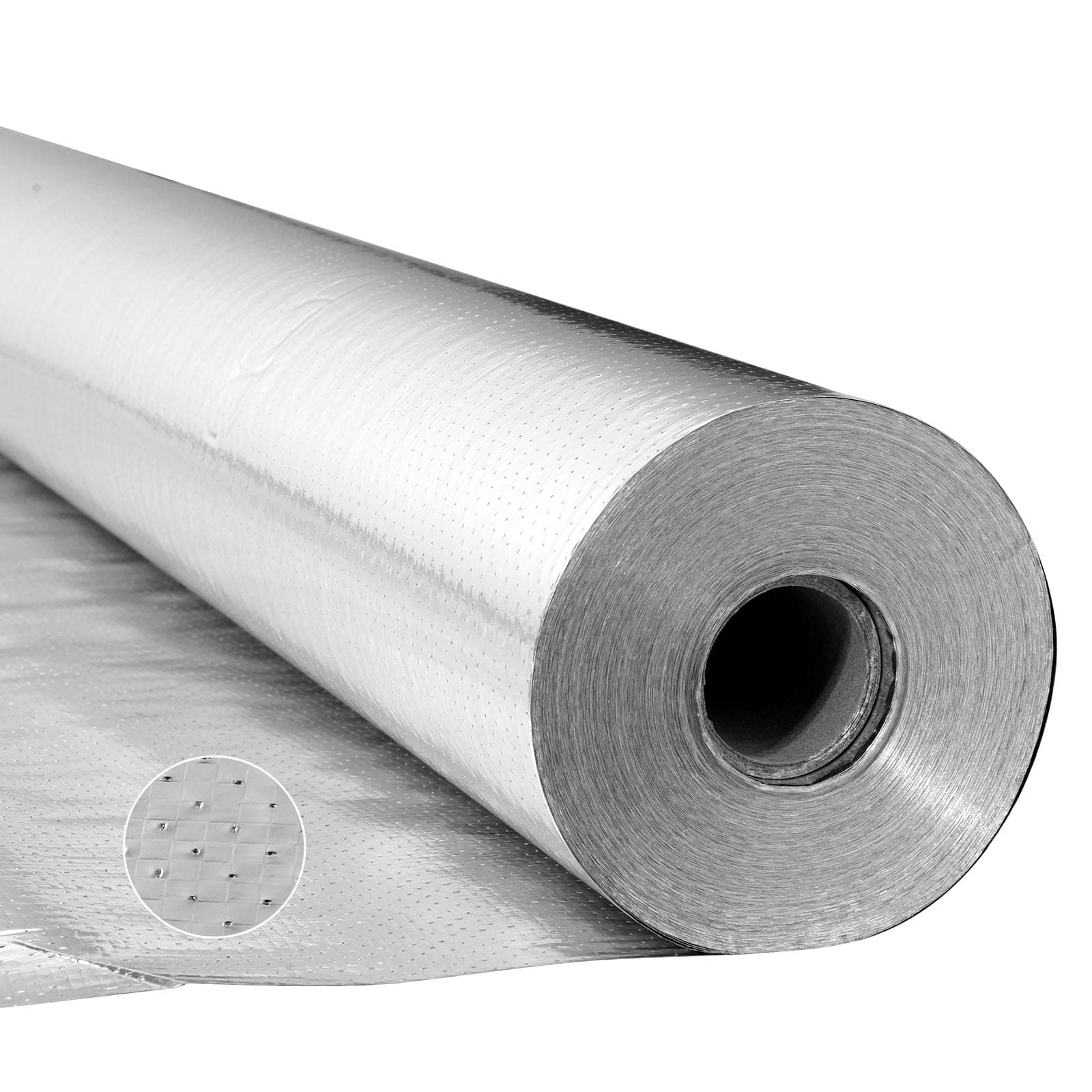 Vevor Double Reflective Insulation Roll Perforated Woven Fabric Radiant Barrier