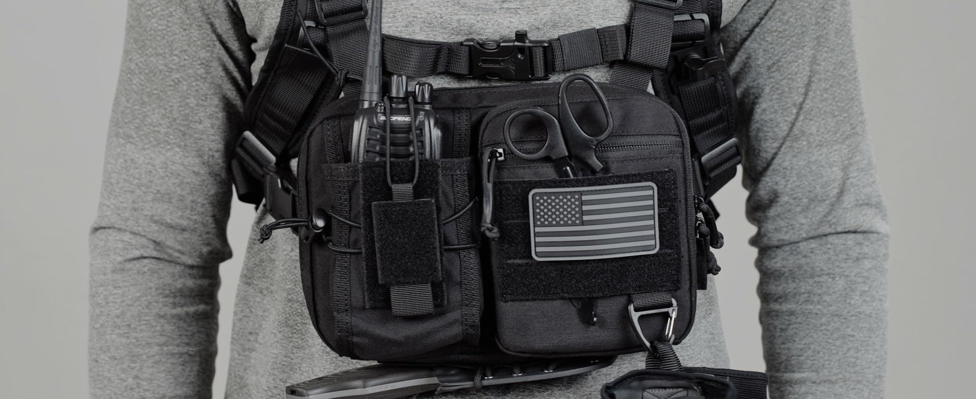 Cltac 2-In-1 Convertible Chest Pack And Hydration Backpack 2.5L Water Bladder - Thumbnail 5