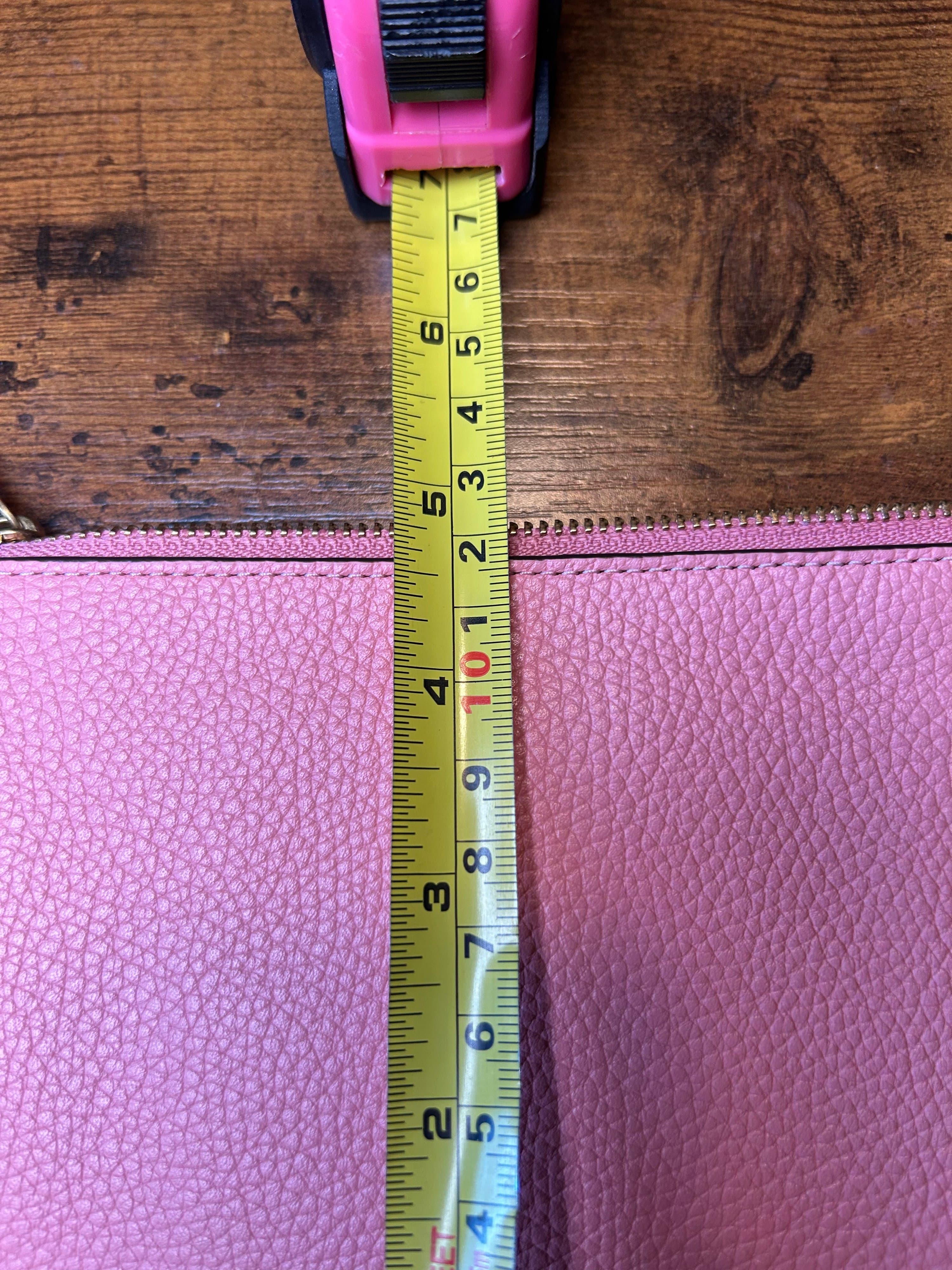 Coach Pink Leather Clutch No Wrist Strap - Thumbnail 5