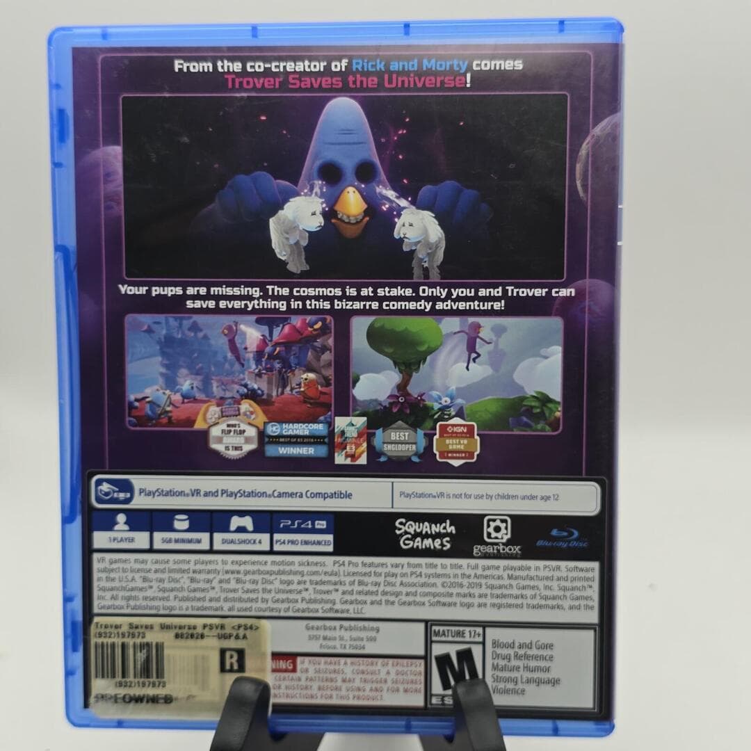 Trover Saves the Universe | PS4 PlayStation 4 - 2019 | Tested [CIB] - Thumbnail 5