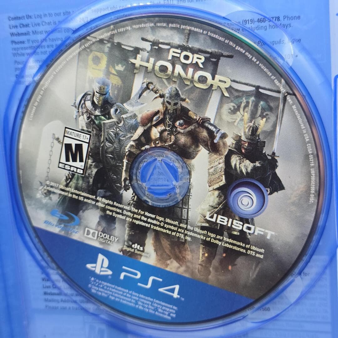For Honor | PS4 PlayStation 4 - 2017 | Tested [CIB] - Thumbnail 4
