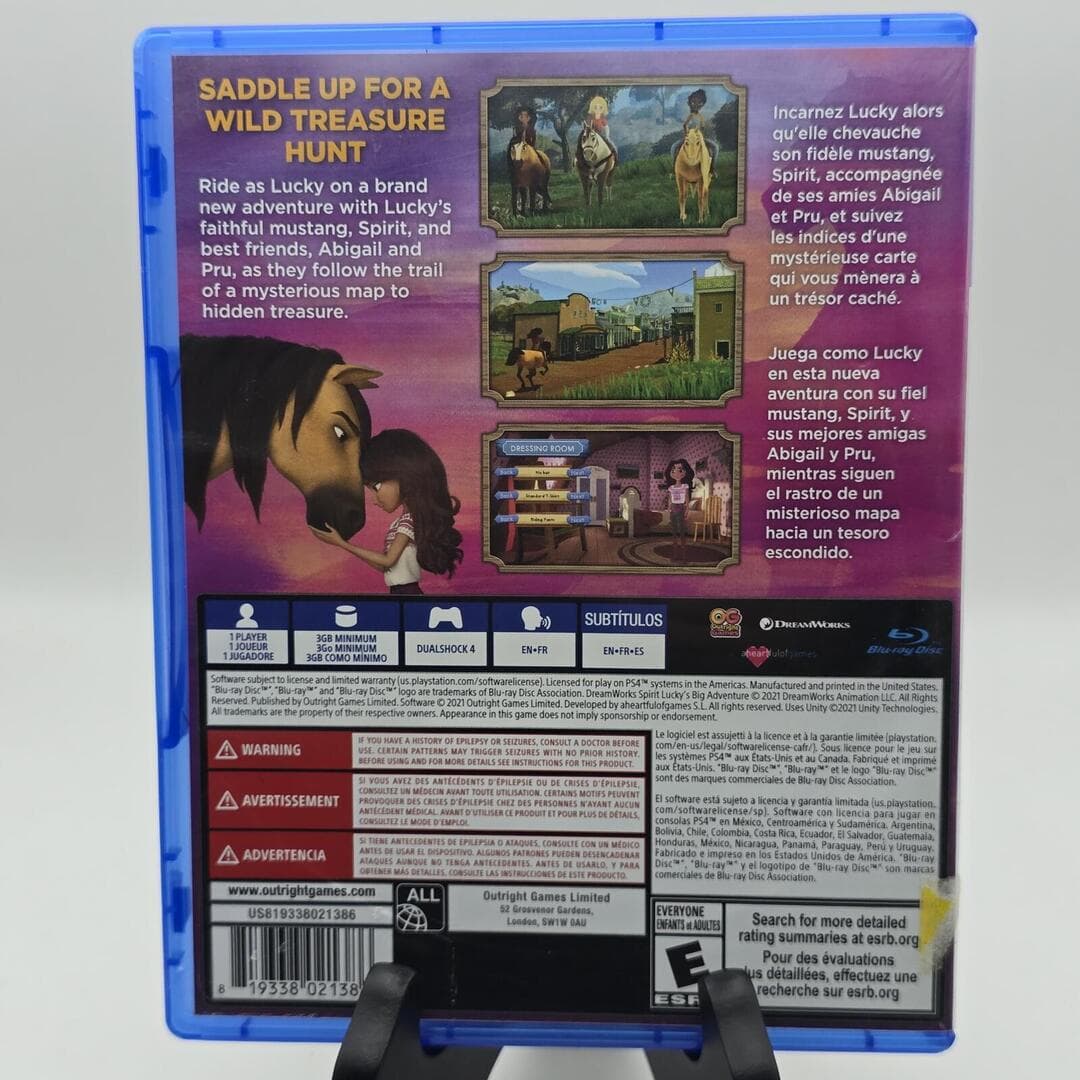 Spirit: Lucky's Big Adventure, DreamWorks | PS4 PlayStation 4 | Tested [CIB] - Thumbnail 5