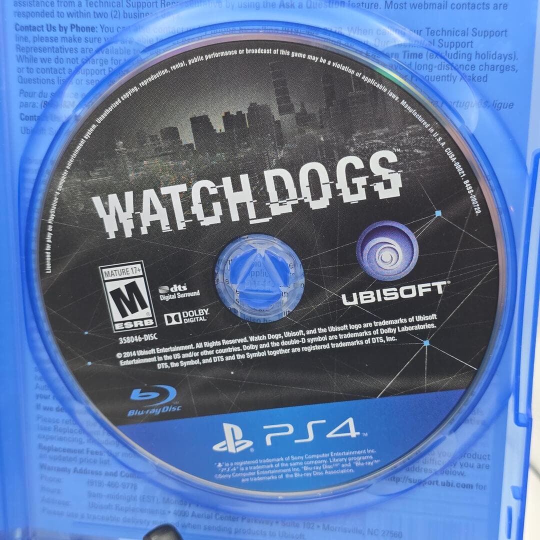 Watch Dogs | PS4 PlayStation 4 - 2014 | Tested [CIB] - Thumbnail 3