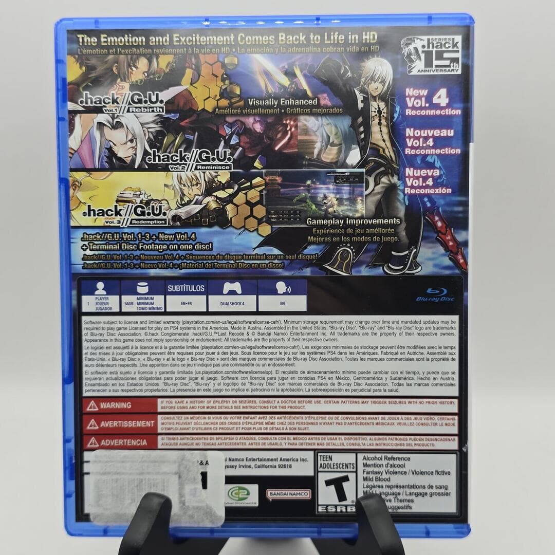 .hack GU Last Recode | PS4 PlayStation 4 - 2017 | Tested [CIB] - Thumbnail 4