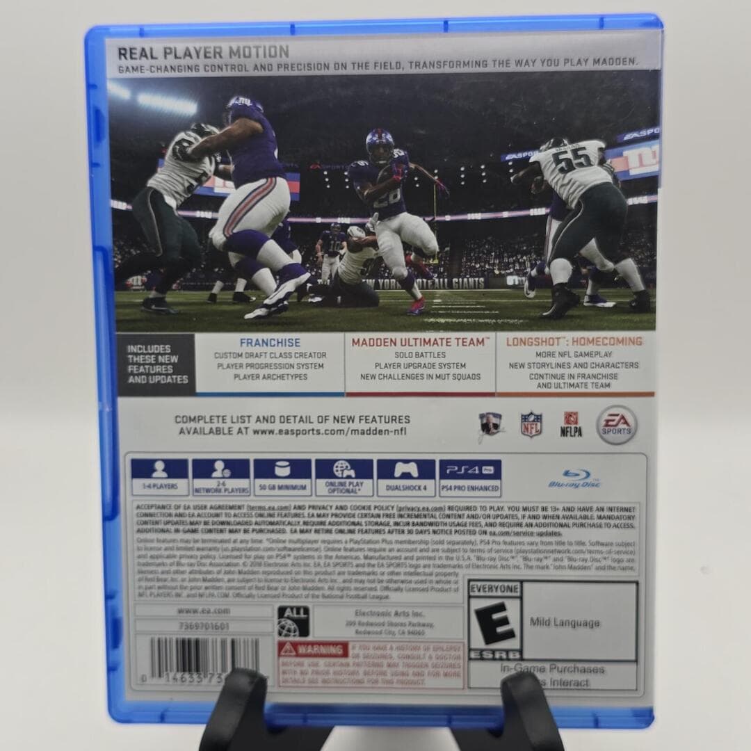 Madden NFL 19 | PS4 PlayStation 4 - 2018 | Tested [CIB] - Thumbnail 4