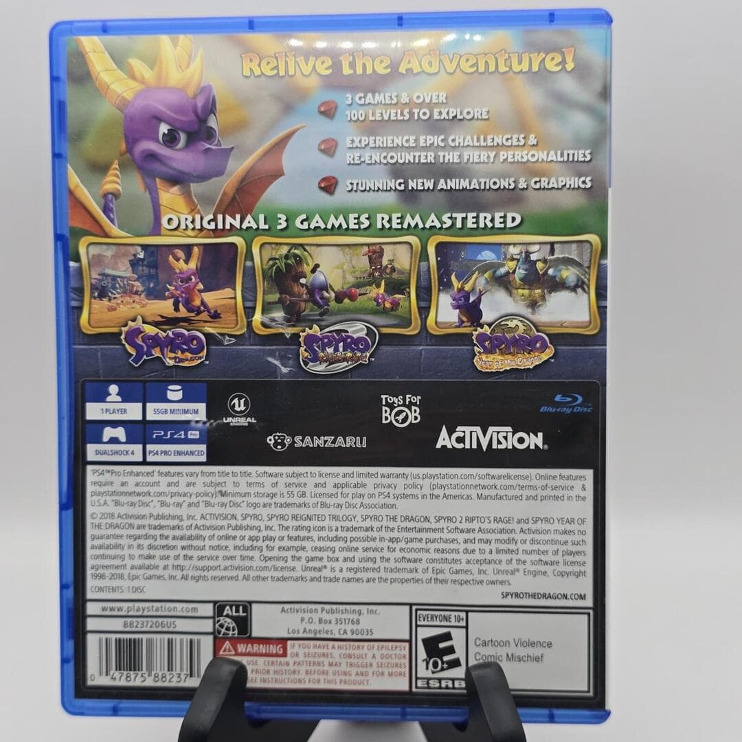 Spyro Reignited Trilogy | PS4 PlayStation 4 - 2018 | Tested [CIB] - Thumbnail 5
