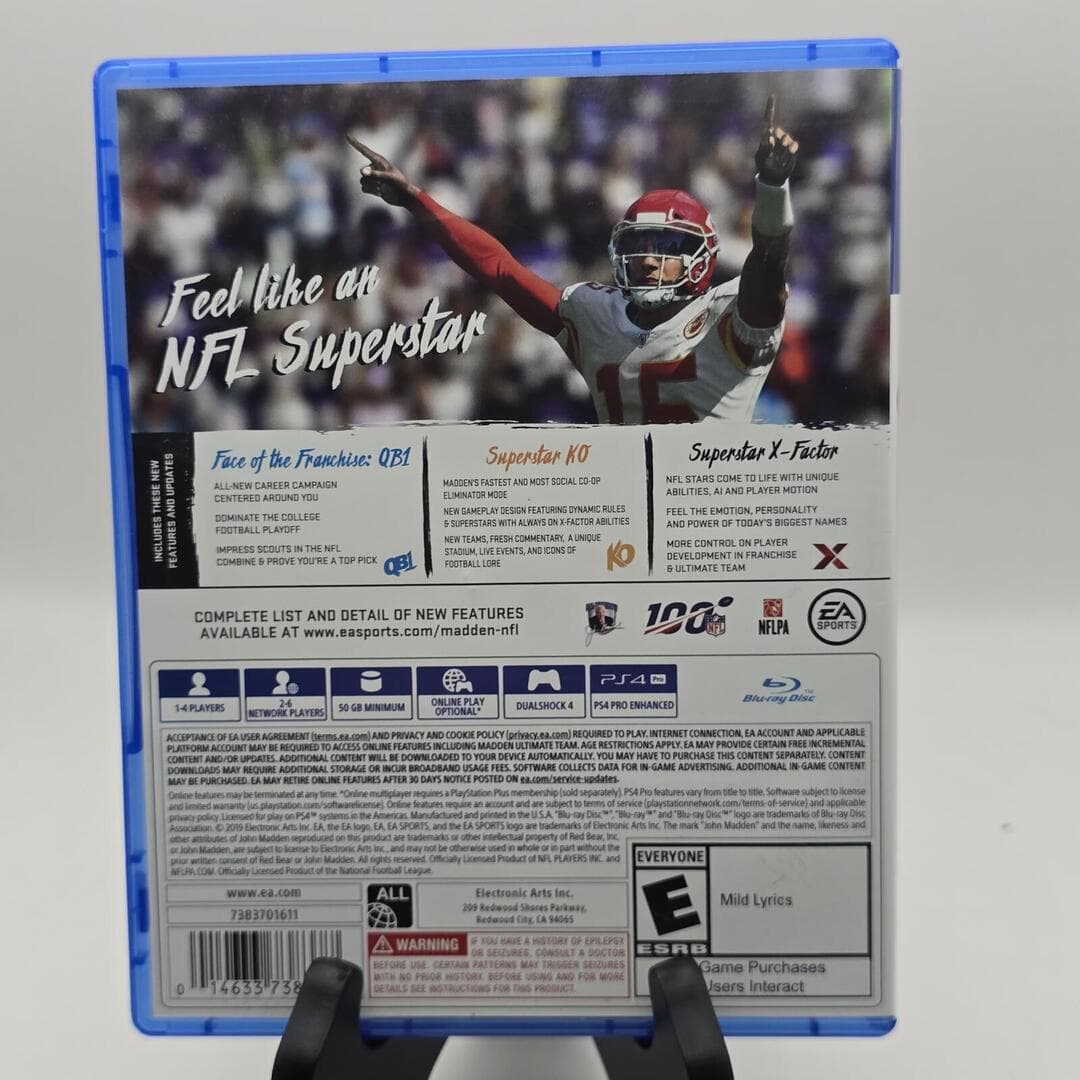Madden NFL 20 | PS4 PlayStation 4 - 2019 | Tested [CIB] - Thumbnail 4