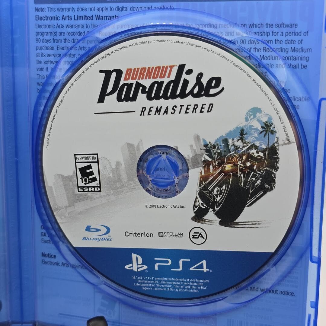 Burnout Paradise [Remastered] | PS4 PlayStation 4 - 2018| Tested [CIB] - Thumbnail 4