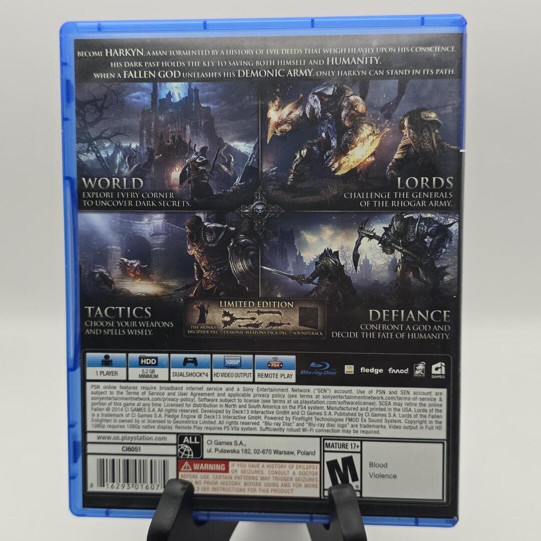 Lords of the Fallen [Limited Edition] | PS4 PlayStation 4 - 2014 | Tested [CIB] - Thumbnail 5
