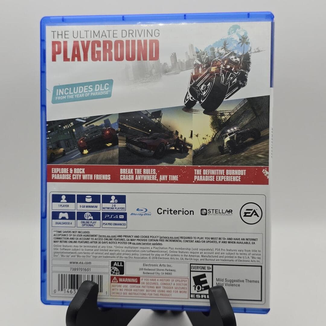 Burnout Paradise [Remastered] | PS4 PlayStation 4 - 2018| Tested [CIB] - Thumbnail 2