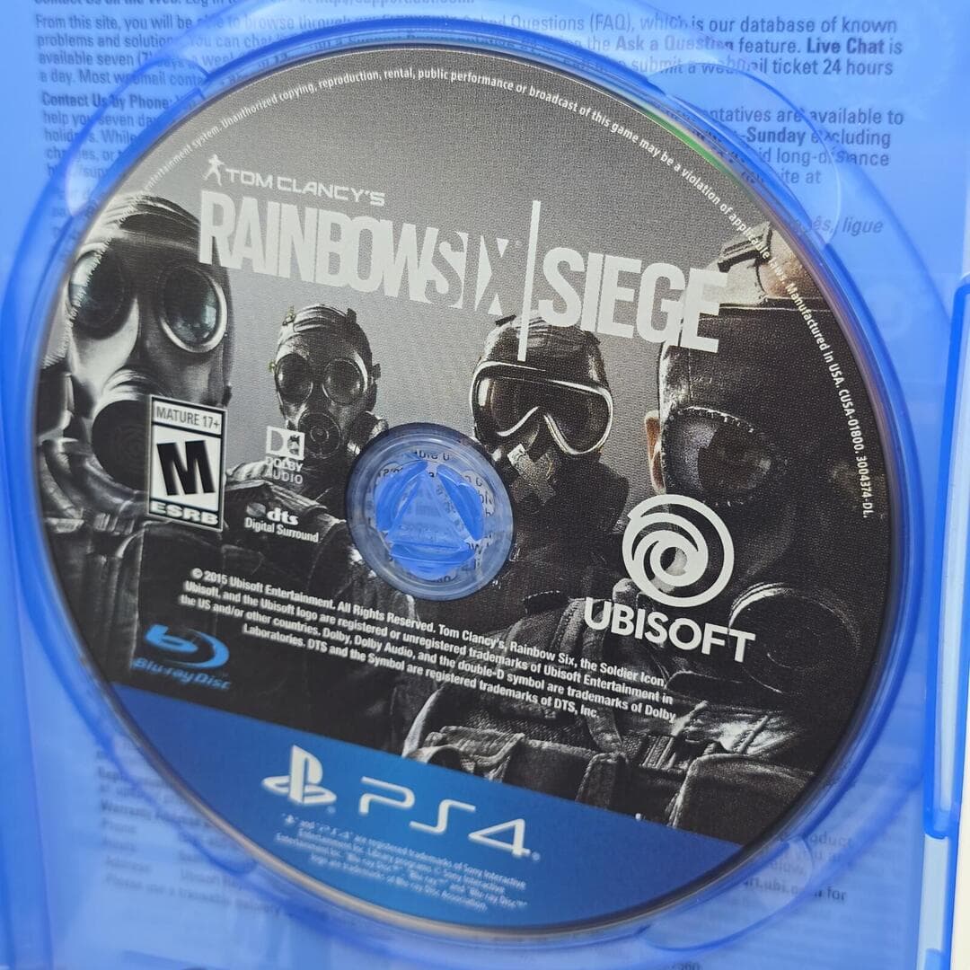 Rainbow Six Siege | PS4 PlayStation 4 - 2015 | Tested [CIB] - Thumbnail 2