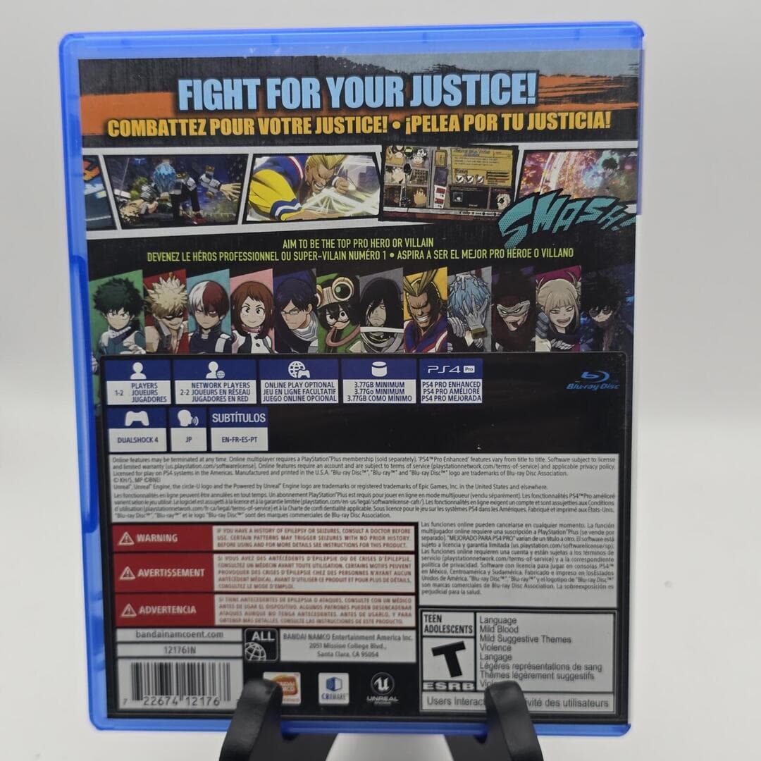 My Hero One's Justice | PS4 PlayStation 4 - 2018 | Tested [CIB] - Thumbnail 2