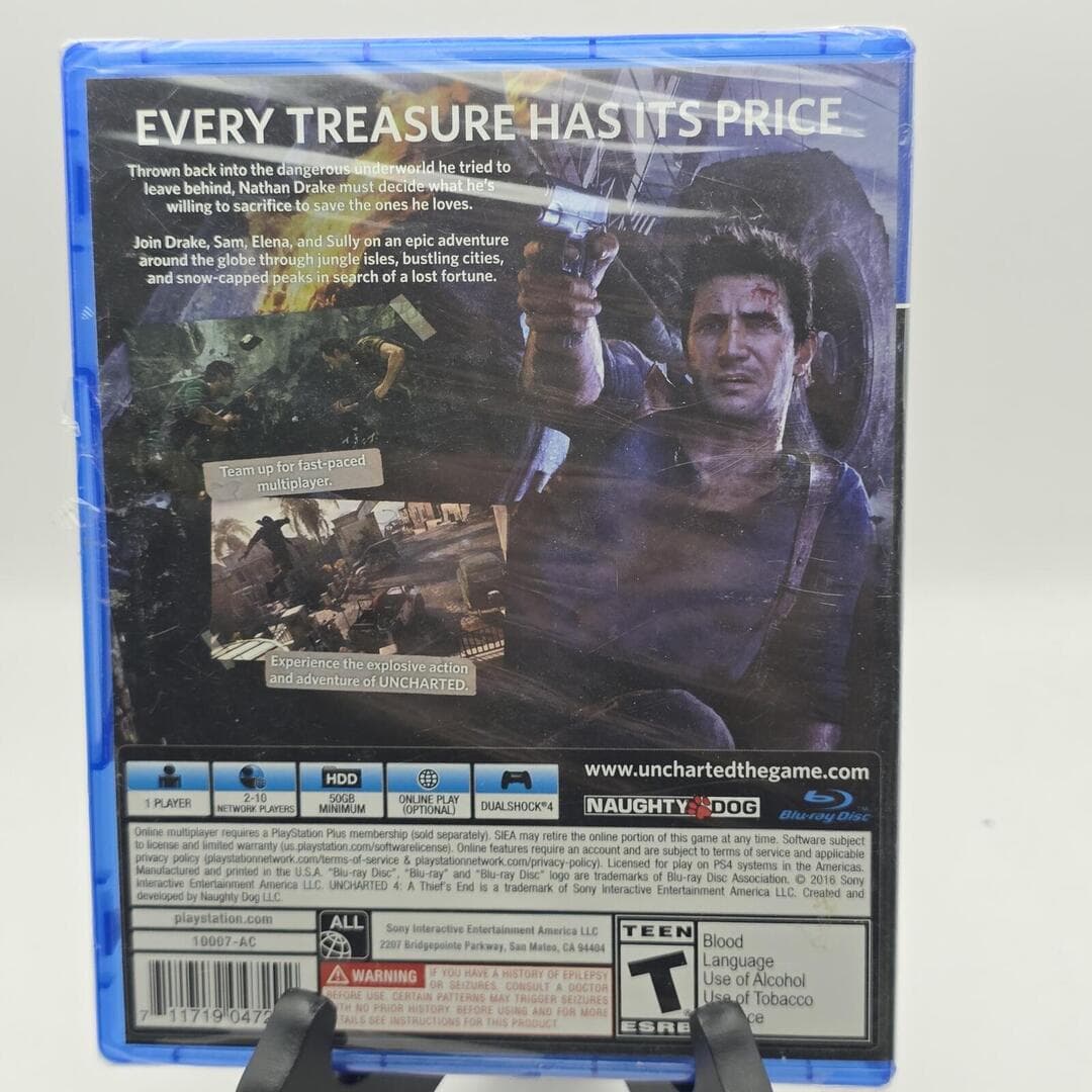 Uncharted 4 A Thief's End | PS4 PlayStation 4 - 2016 | NEW / SEALED - Thumbnail 2