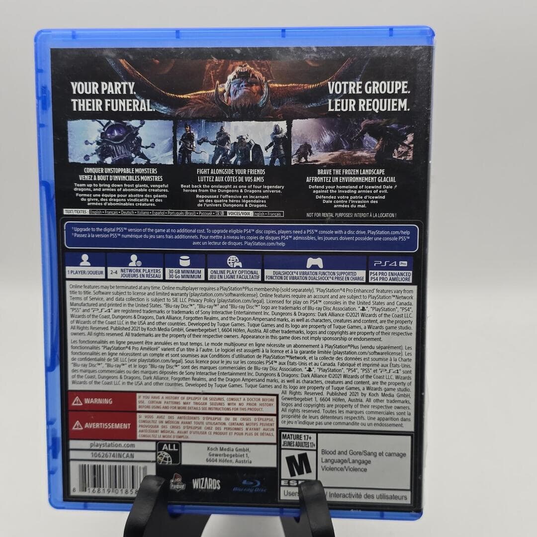 Dungeons & Dragons: Dark Alliance | PS4 PlayStation 4 - 2021 | Tested [CIB] - Thumbnail 2