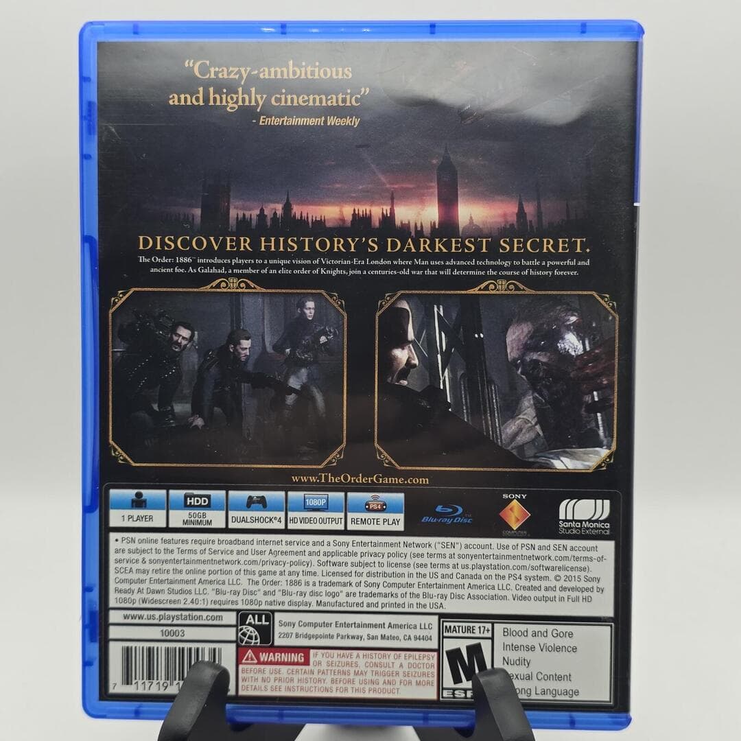 The Order: 1886 | PS4 PlayStation 4 - 2015 | Tested [CIB] - Thumbnail 4