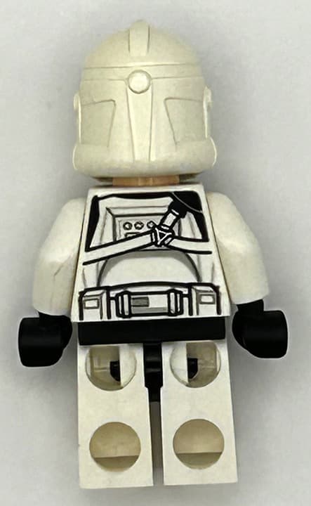 LEGO Minifigure - Clone Trooper Gunner (Phase 2) - Scowl - Thumbnail 2