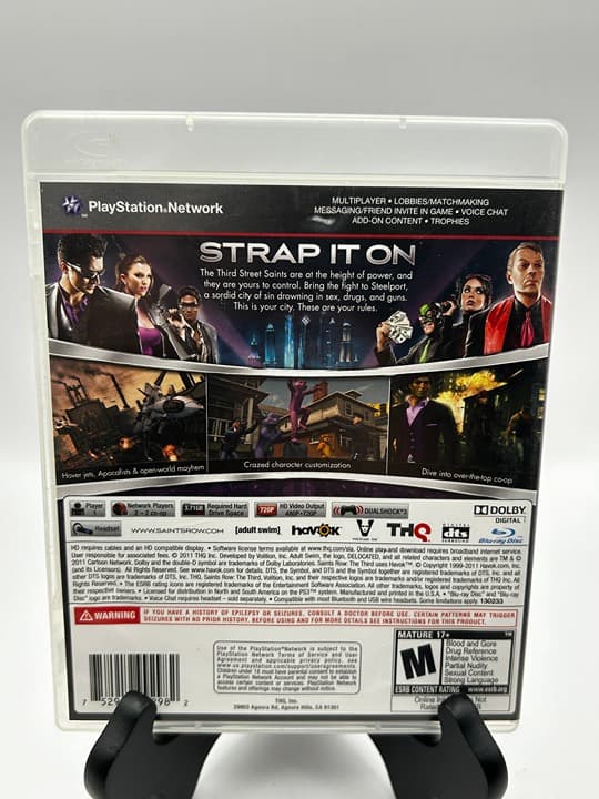 Sony PlayStation 3 (PS3) - Saints Row: The Third - (CIB) - TESTED - Thumbnail 2