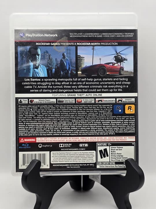 Sony PlayStation 3 (PS3) - GTA 3 Grand Theft Auto V - (CIB w/Map) - TESTED - Thumbnail 2