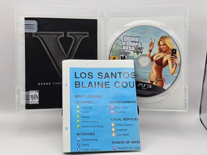 Sony PlayStation 3 (PS3) - GTA 3 Grand Theft Auto V - (CIB w/Map) - TESTED - Thumbnail 4