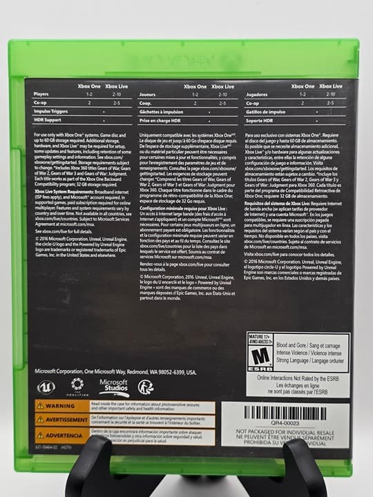 XBox One - Gears of War 4 - CIB - Thumbnail 2