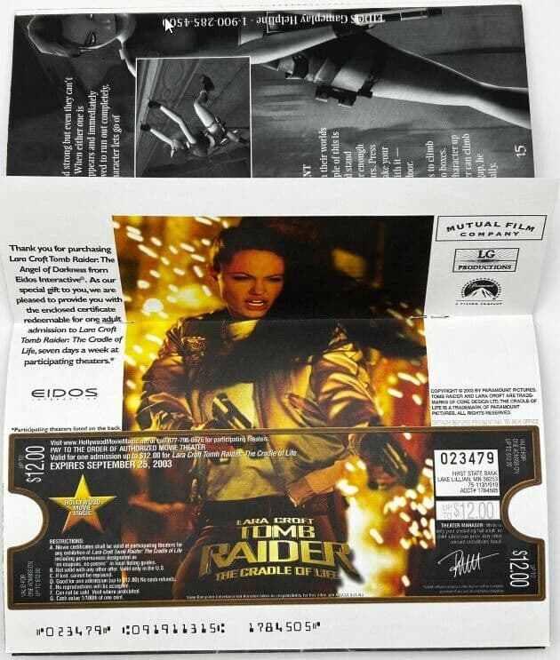Lara Croft: Tomb Raider - The Angel of Darkness PlayStation 2 | w/ MOVIE TICKET - Thumbnail 4