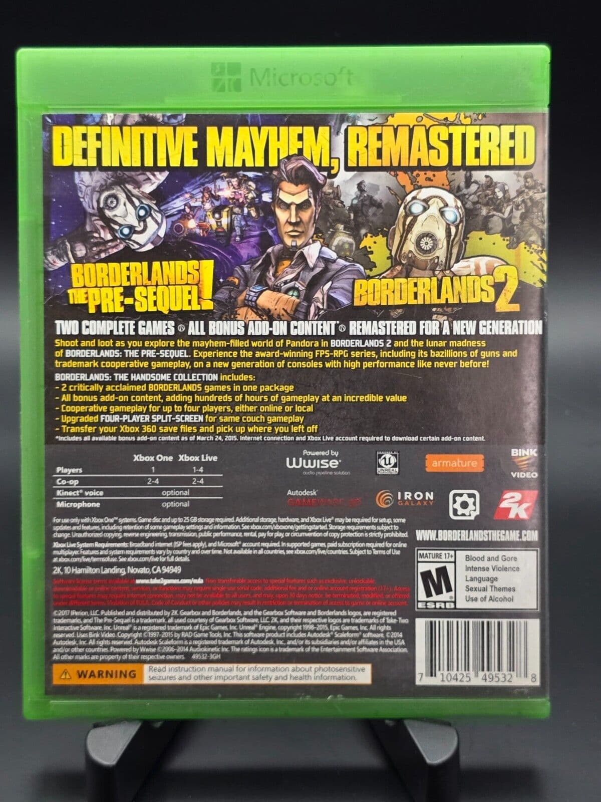 Borderlands: The Handsome Collection (Xbox One, 2015) | No Scratches | Tested - Thumbnail 2